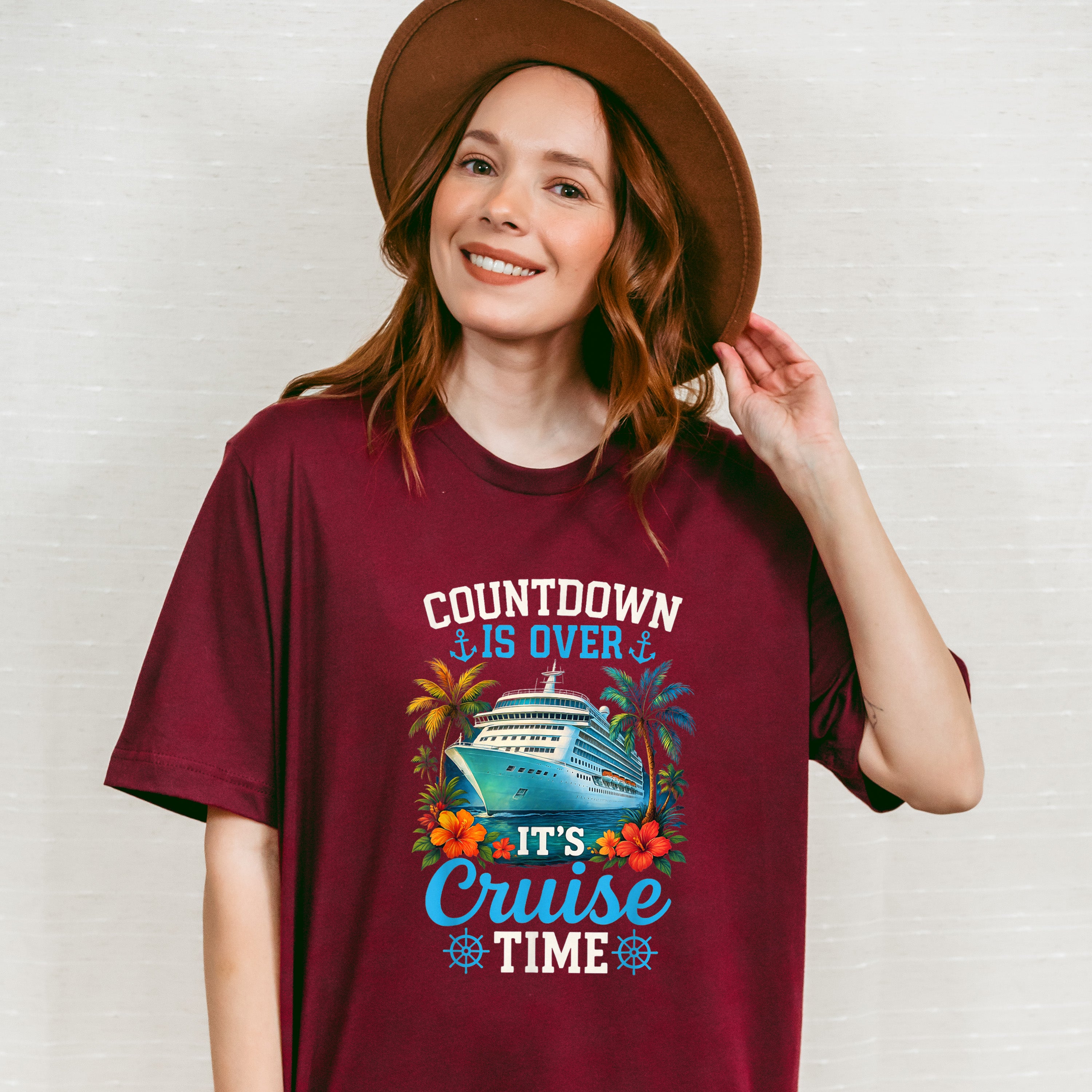 Countdown Is Over It's Cruise Time - Vacation Unisex Crewneck T-Shirt Sweatshirt Hoodie