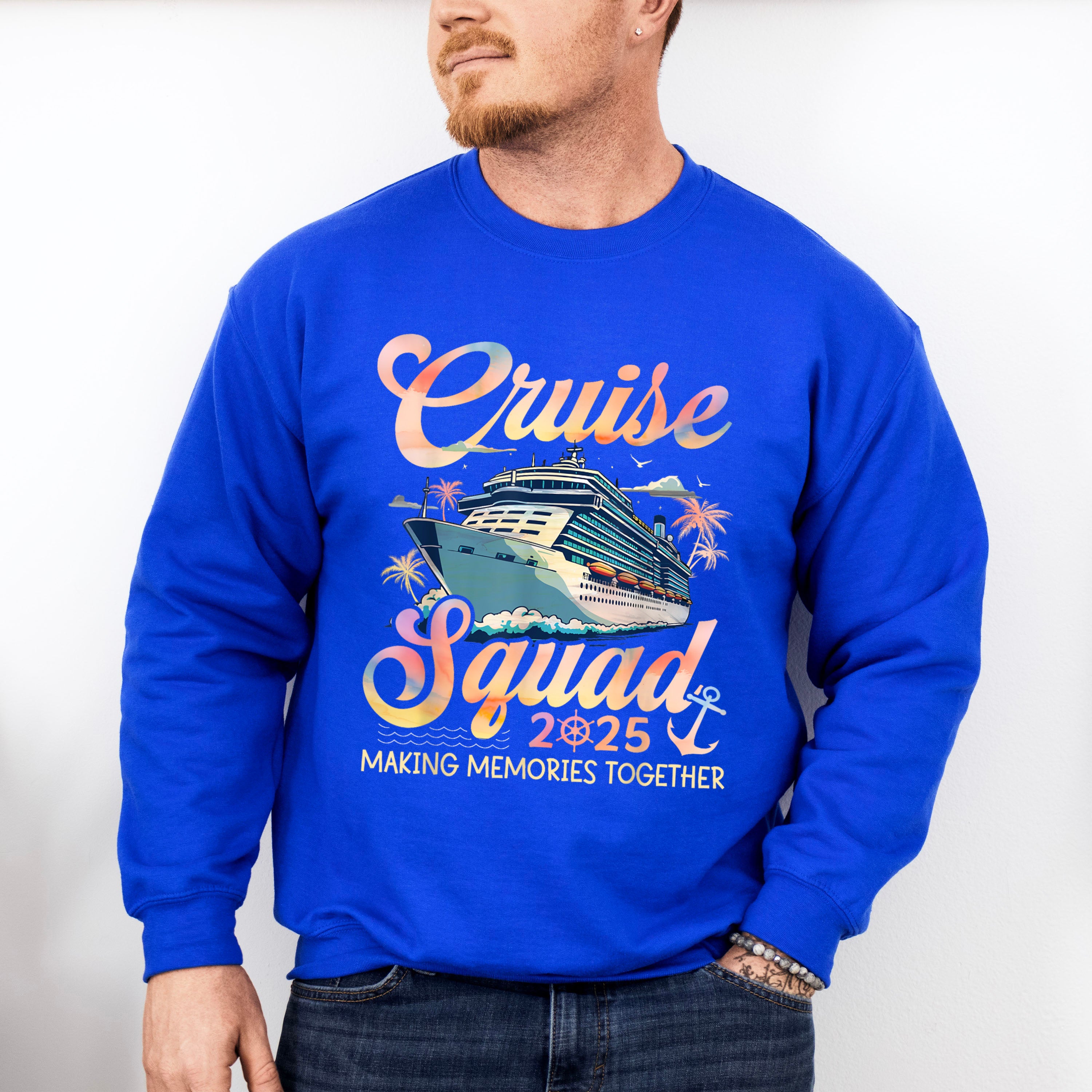 Cruise Squad 2025 Making Memories Cursive Text - Vacation Unisex Crewneck T-Shirt Sweatshirt Hoodie