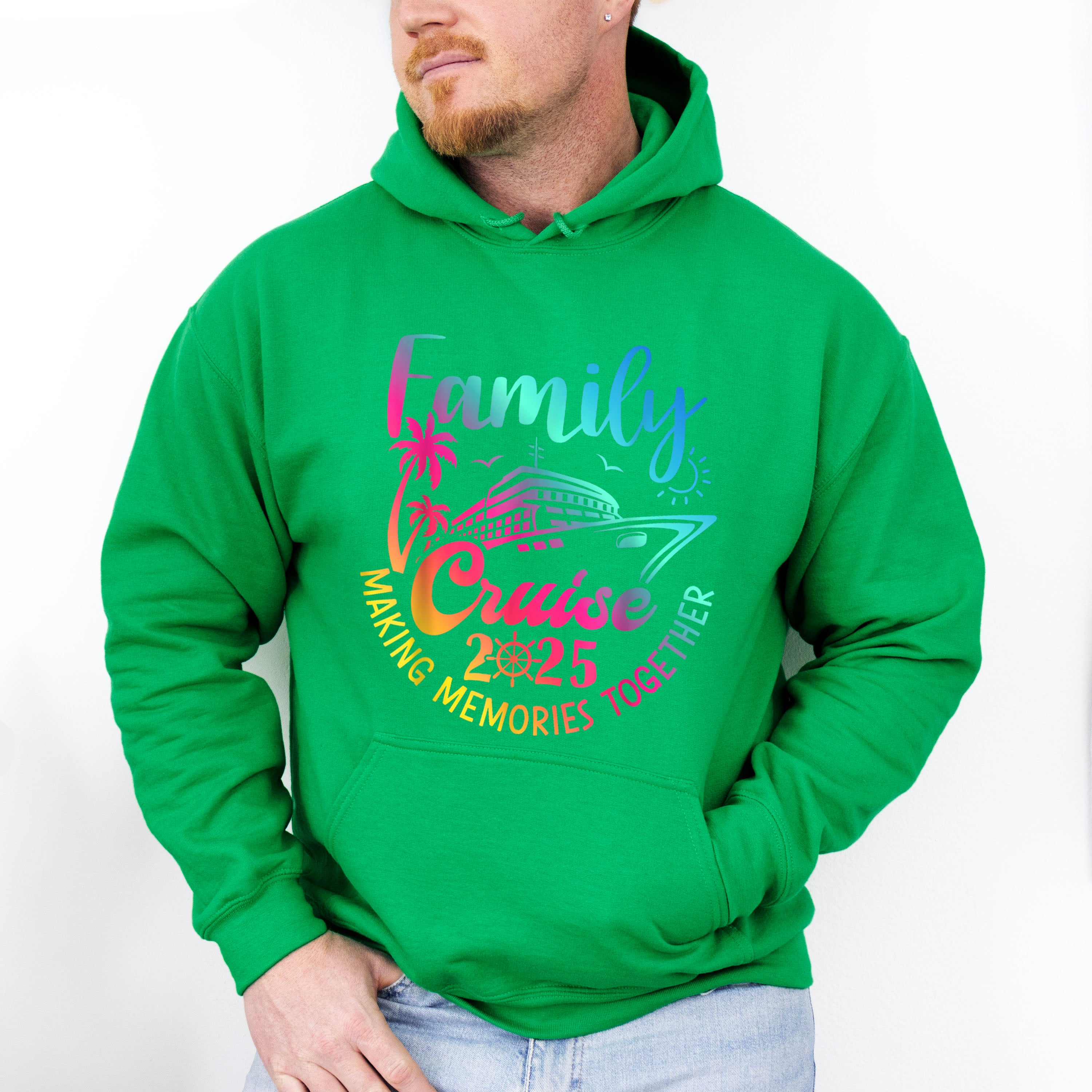 Family Cruise 2025 Gradient Design - Vacation Unisex Crewneck T-Shirt Sweatshirt Hoodie