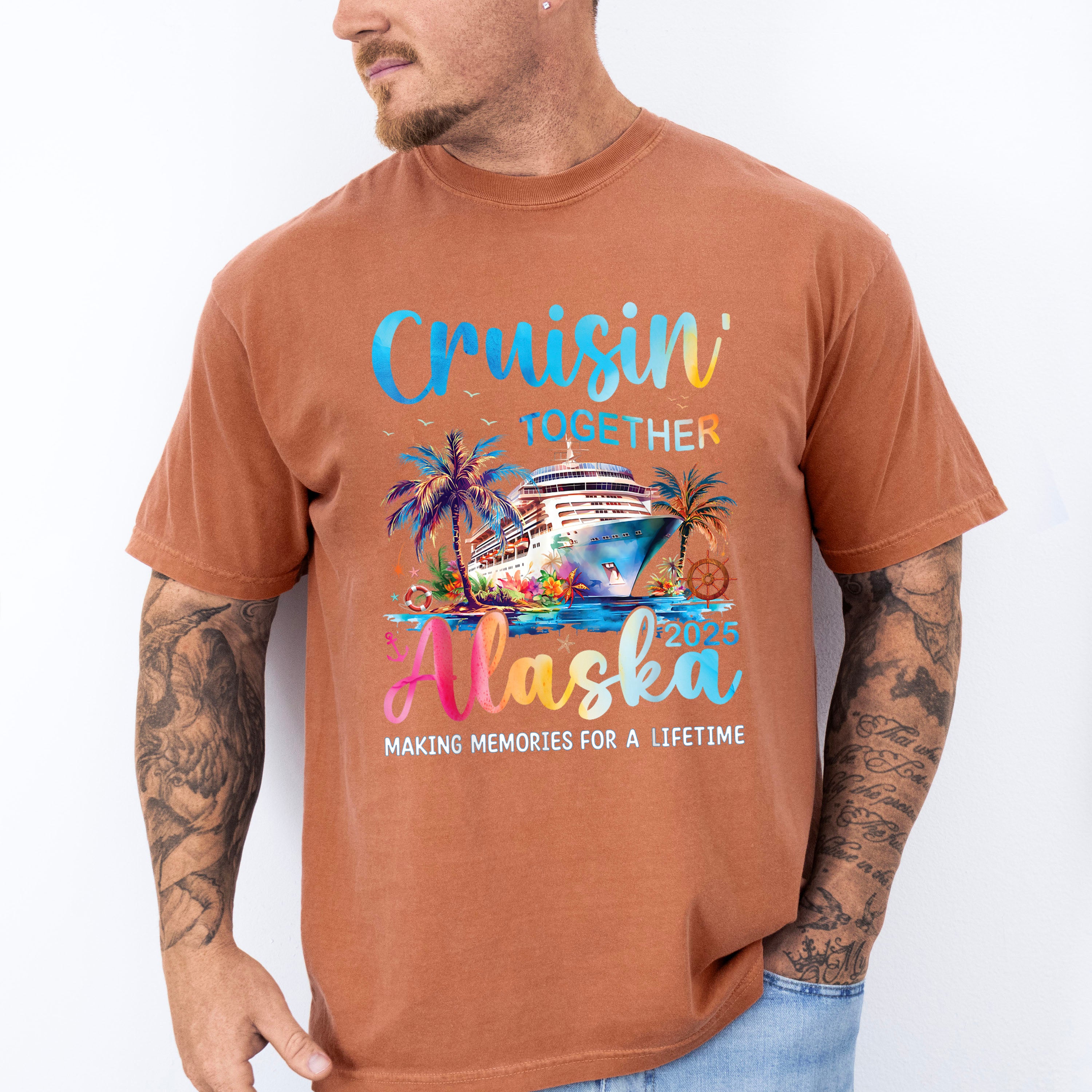 Cruisin' Together Alaska 2025 Making Memories - Vacation Unisex Crewneck T-Shirt Sweatshirt Hoodie