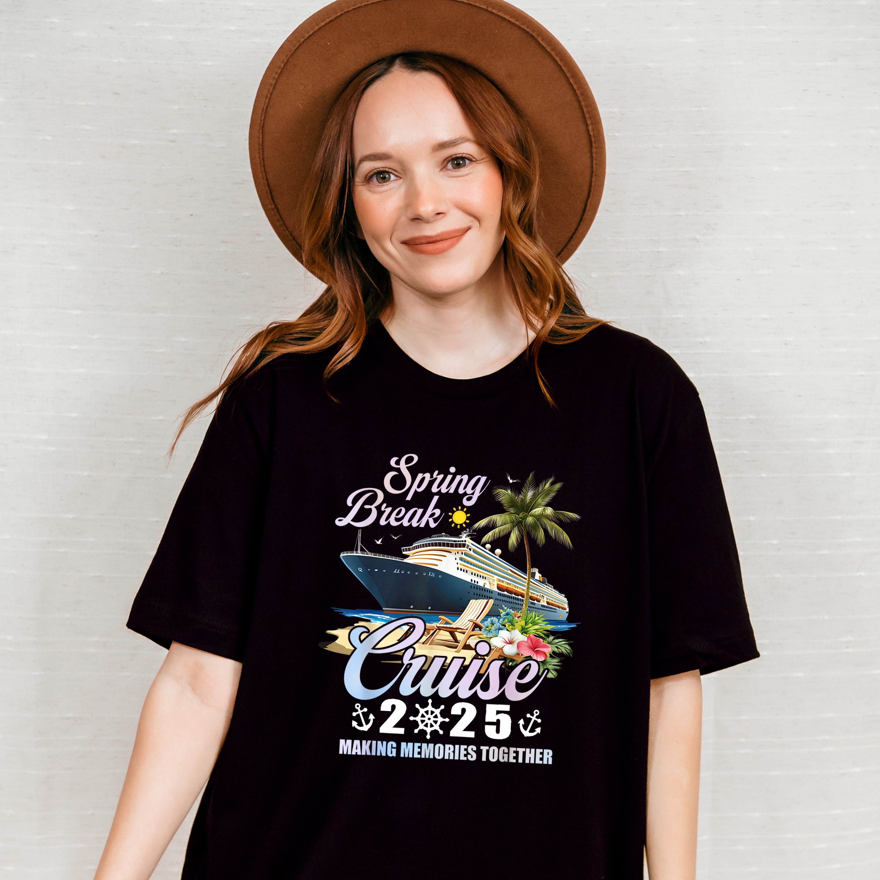 Spring Break Cruise 2025 - Vacation Unisex Crewneck T-Shirt Sweatshirt Hoodie