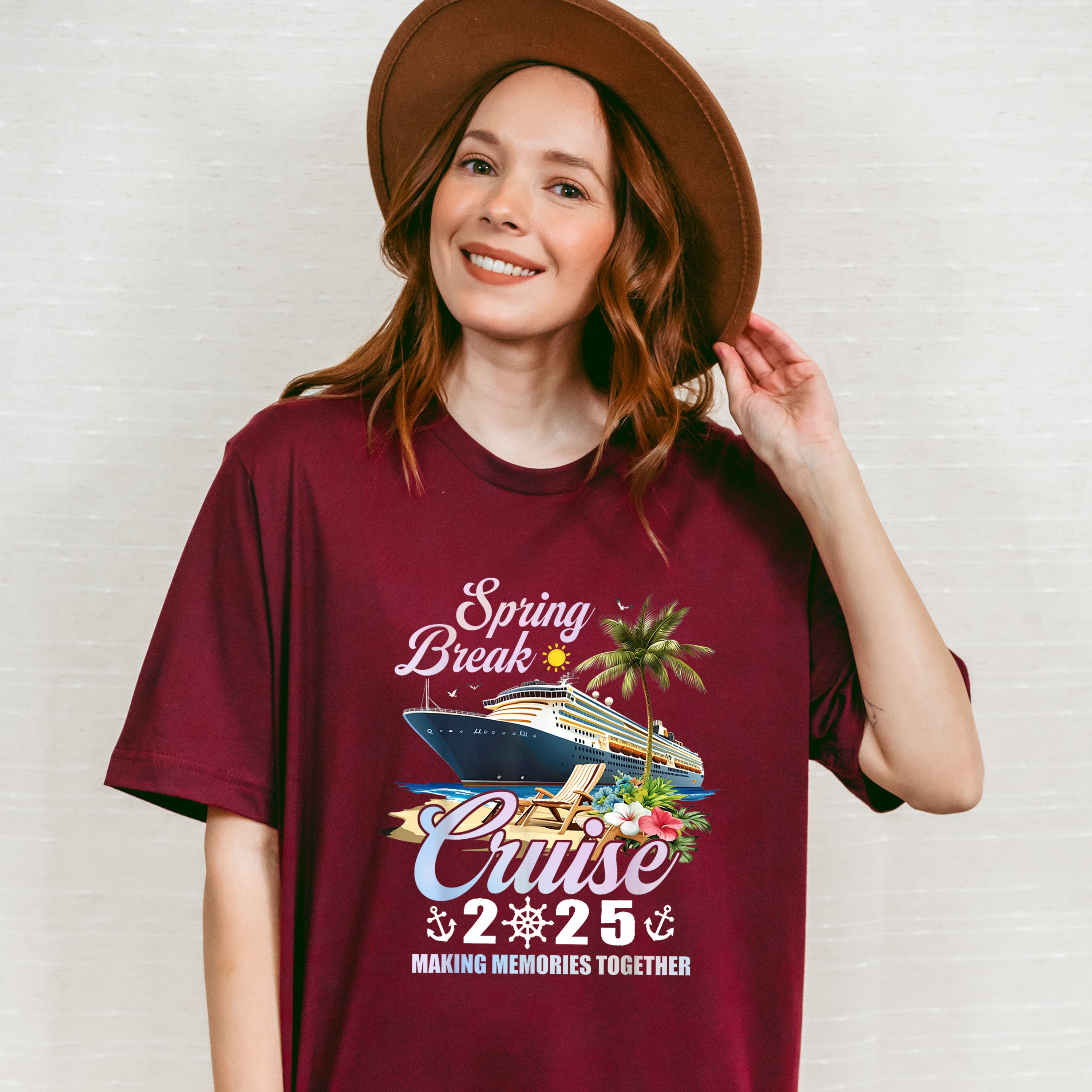 Spring Break Cruise 2025 - Vacation Unisex Crewneck T-Shirt Sweatshirt Hoodie