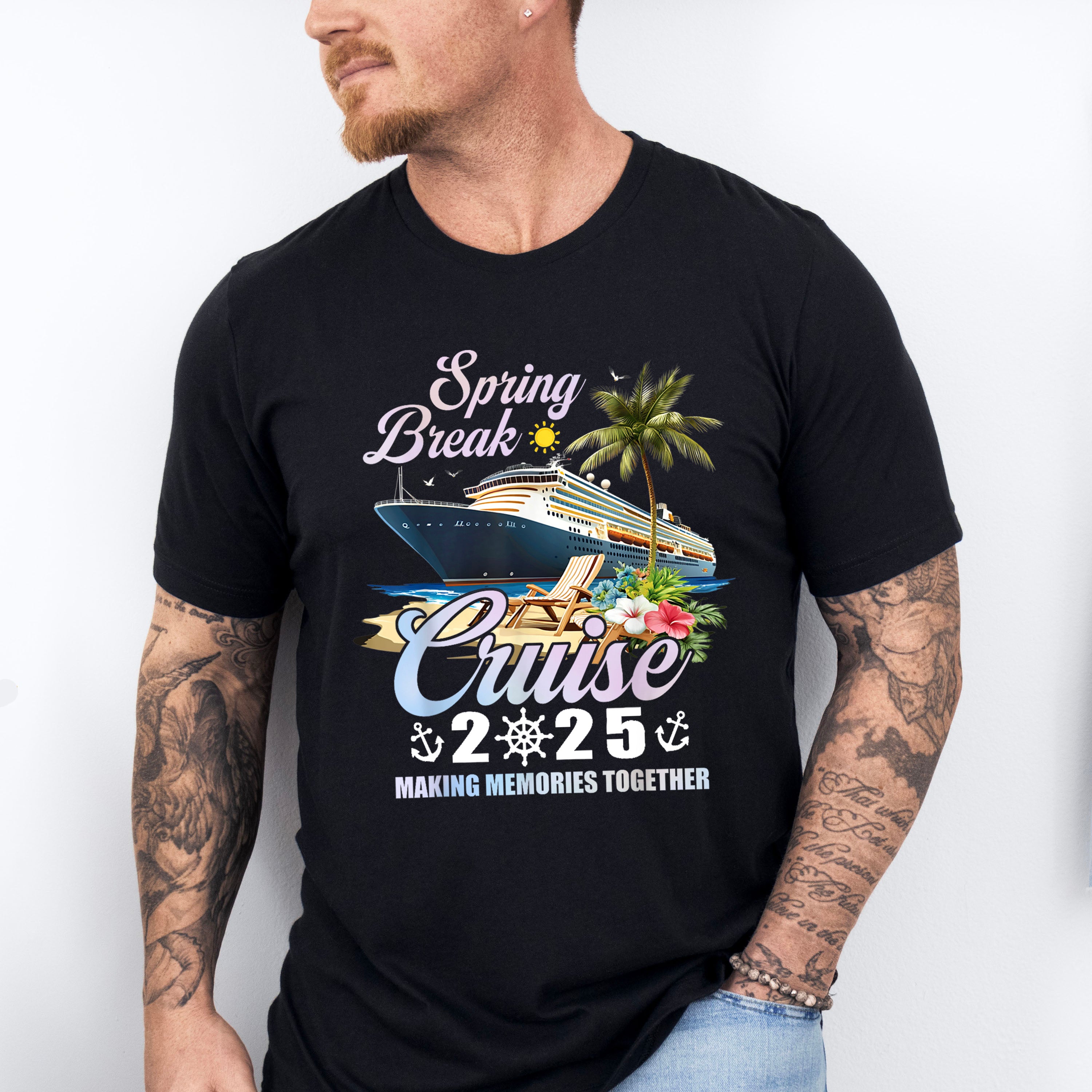 Spring Break Cruise 2025 - Vacation Unisex Crewneck T-Shirt Sweatshirt Hoodie
