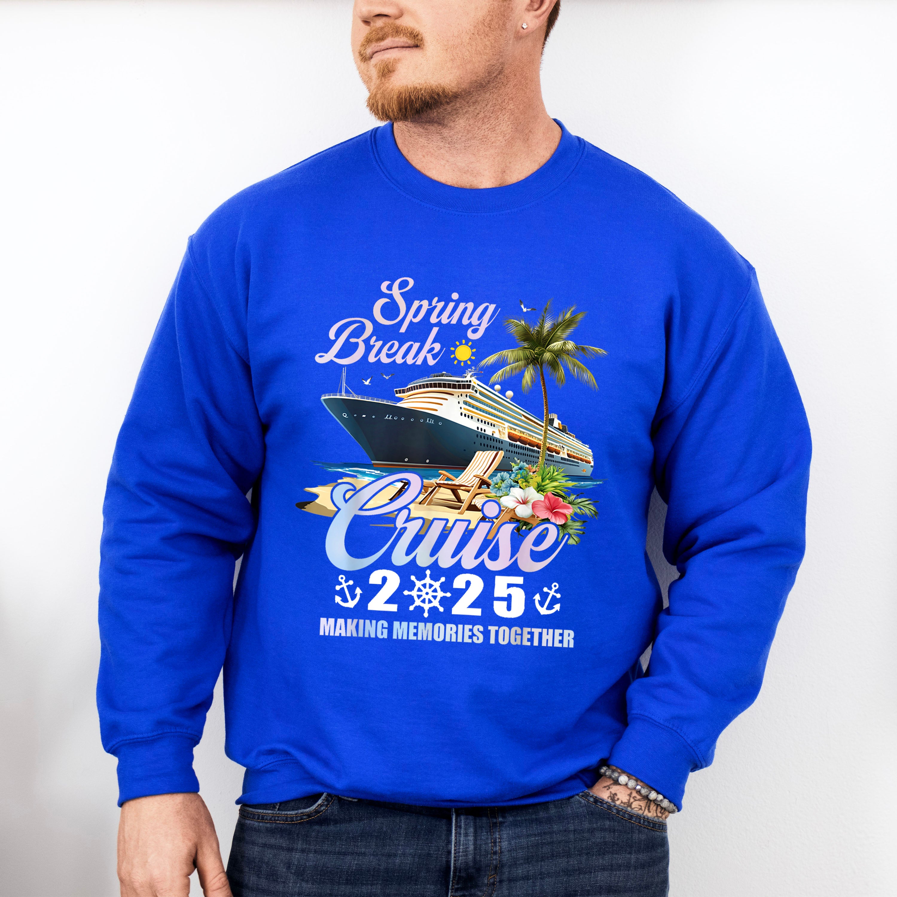 Spring Break Cruise 2025 - Vacation Unisex Crewneck T-Shirt Sweatshirt Hoodie