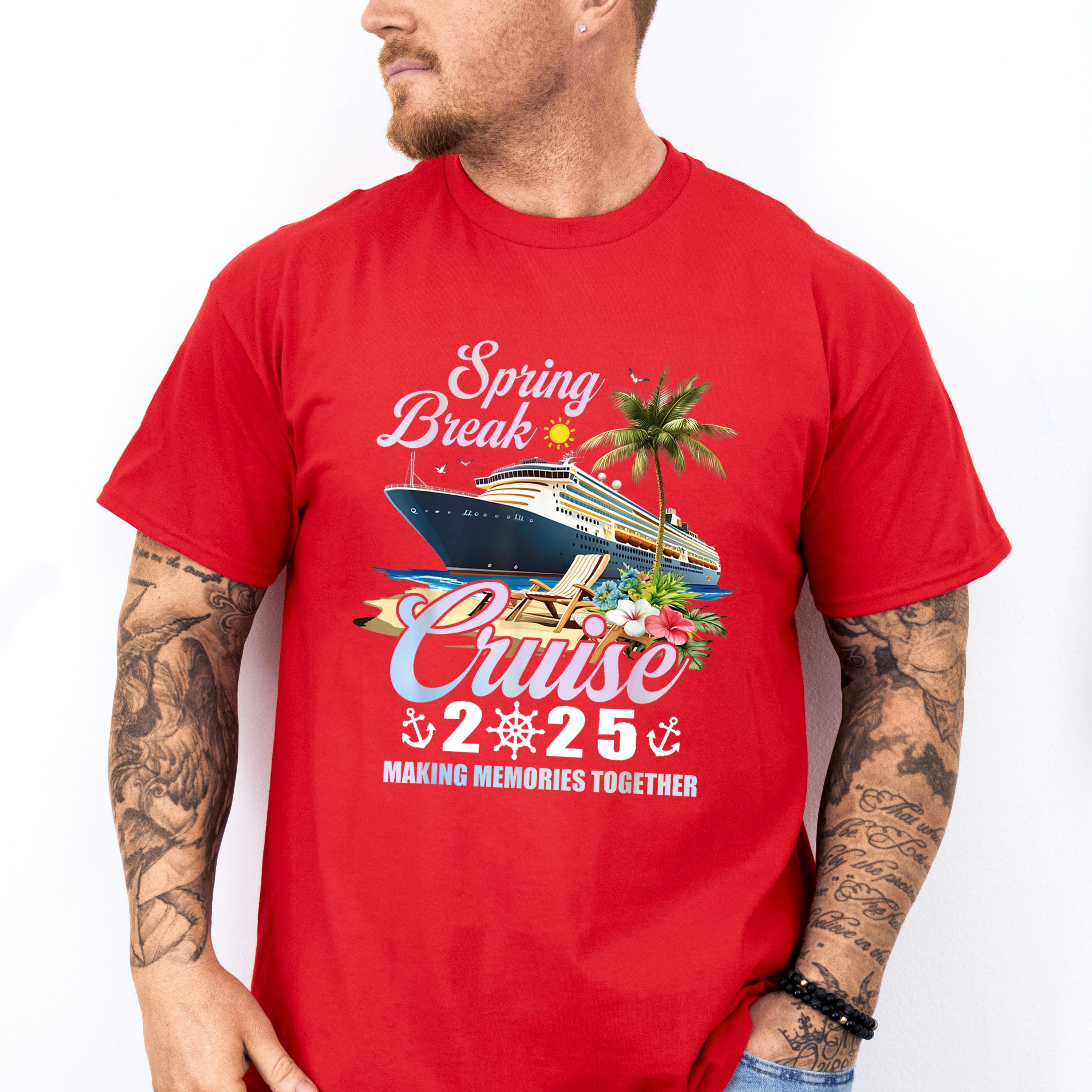Spring Break Cruise 2025 - Vacation Unisex Crewneck T-Shirt Sweatshirt Hoodie