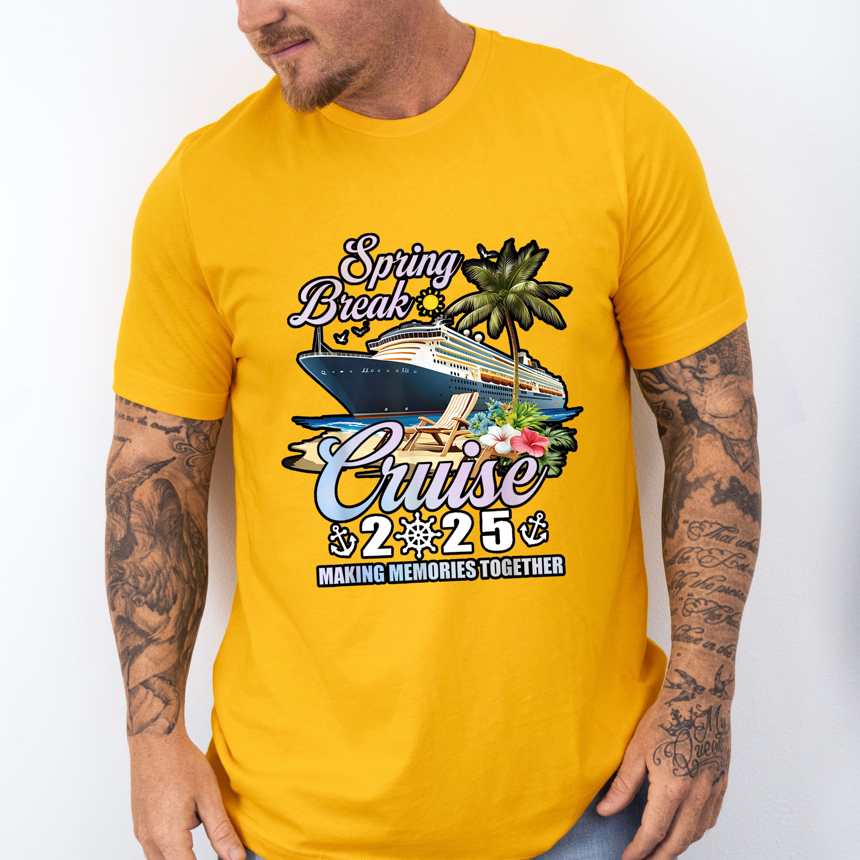 Spring Break Cruise 2025 - Vacation Unisex Crewneck T-Shirt Sweatshirt Hoodie