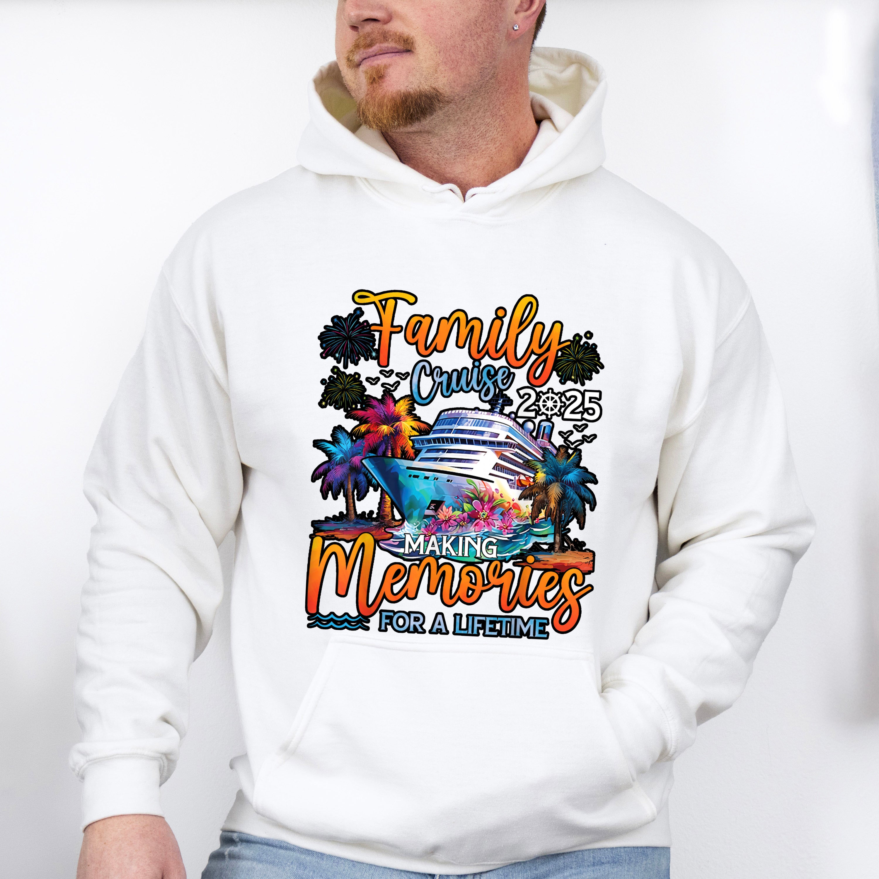 Family Cruise 2025 Making Memories For A Lifetime Colorful - Vacation Unisex Crewneck T-Shirt Sweatshirt Hoodie