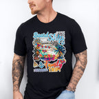 Board The Ship It's A Family Trip Colorful Design - Vacation Unisex Crewneck T-Shirt Sweatshirt Hoodie