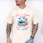 Family Cruise 2025 Making Memories Flowers Colorful Design - Vacation Unisex Crewneck T-Shirt Sweatshirt Hoodie