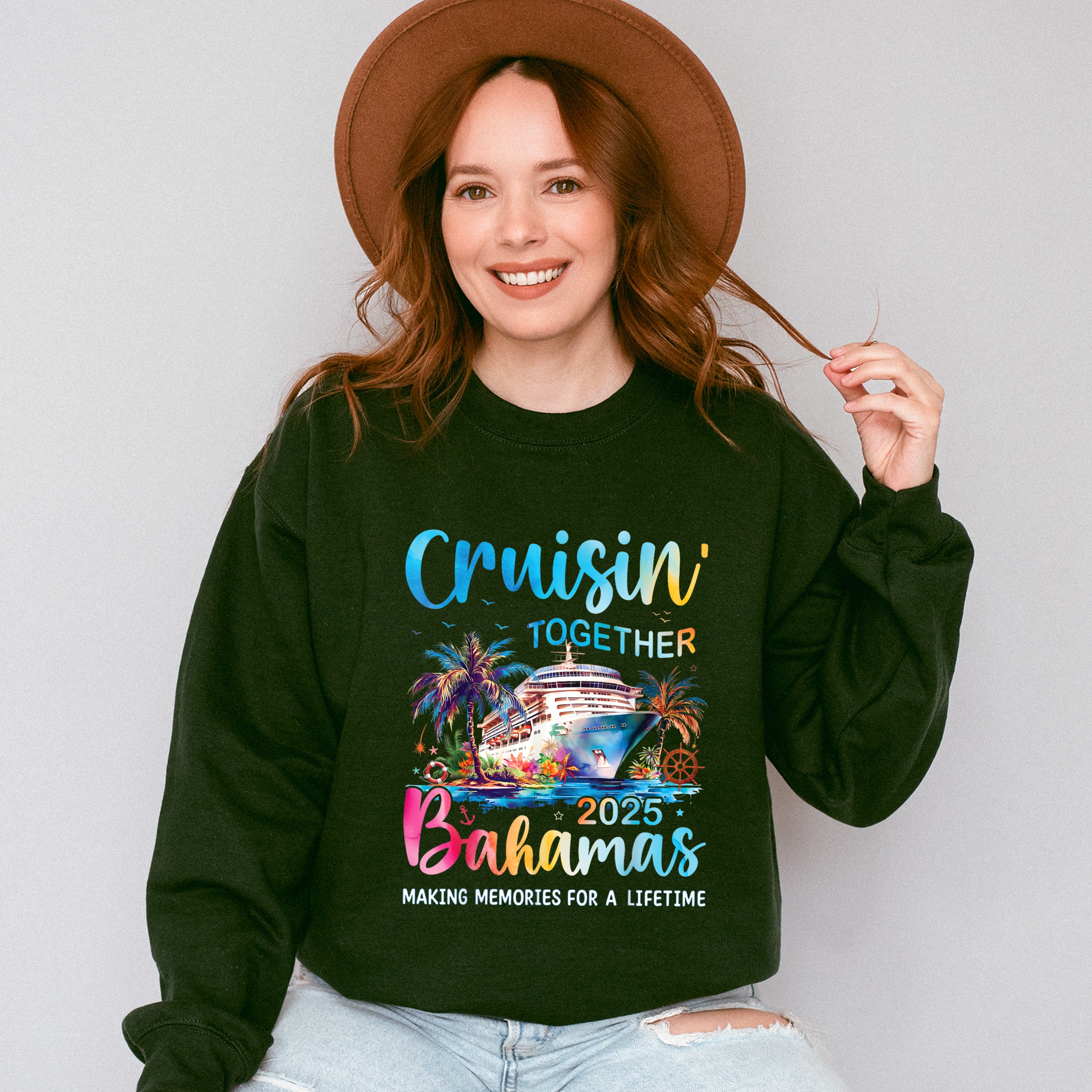Cruisin' Together 2025 Bahamas - Vacation Unisex Crewneck T-Shirt Sweatshirt Hoodie