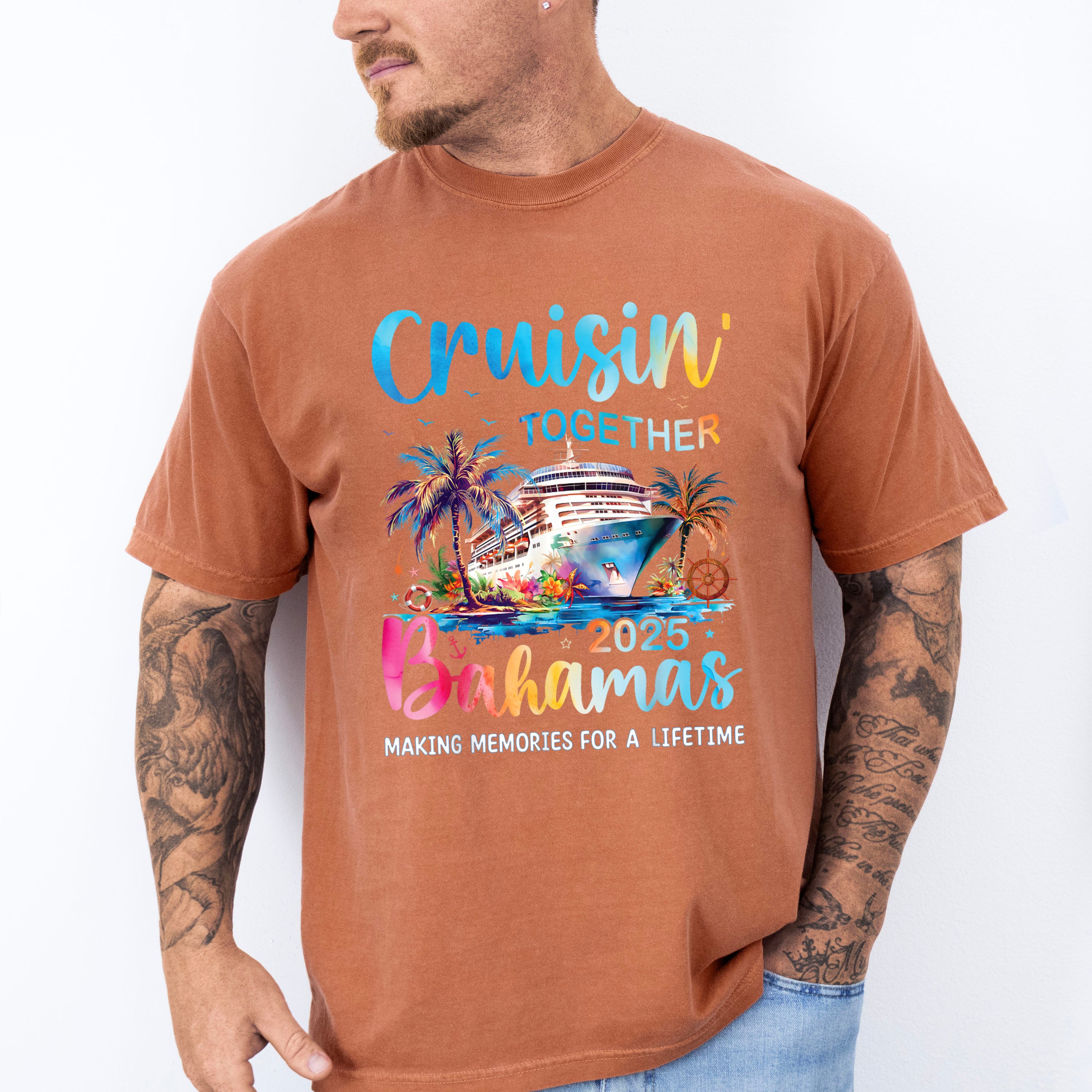 Cruisin' Together 2025 Bahamas - Vacation Unisex Crewneck T-Shirt Sweatshirt Hoodie