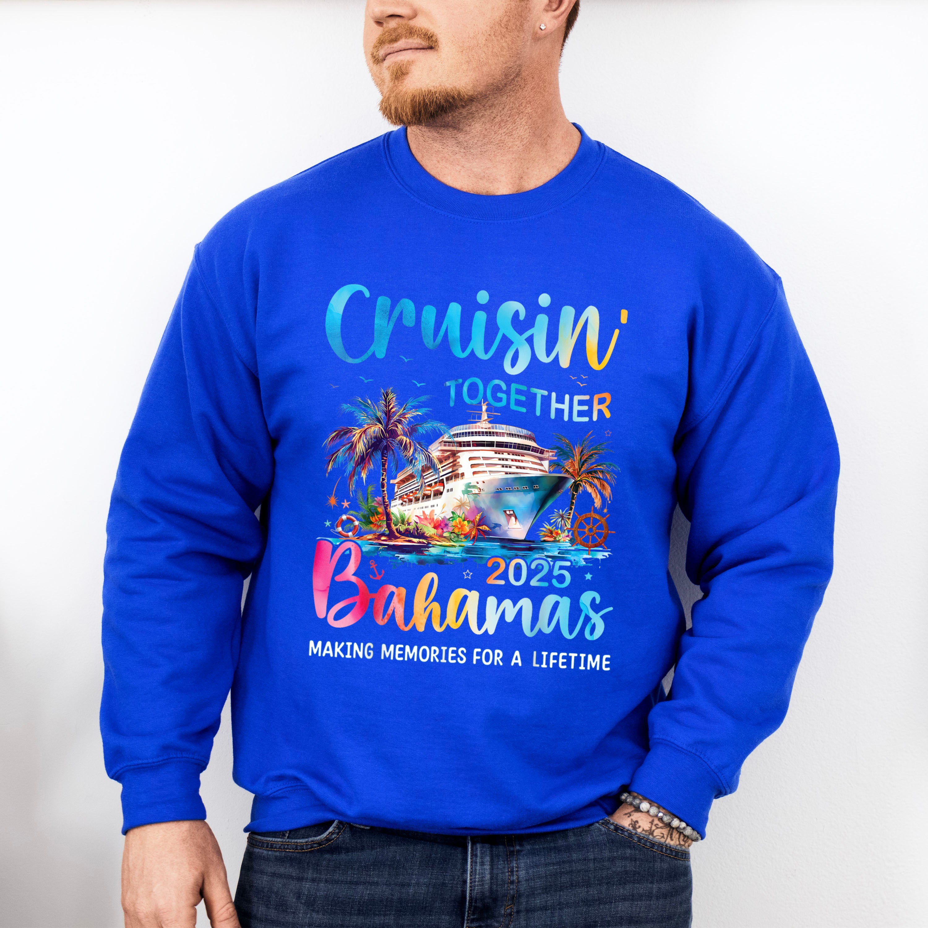 Cruisin' Together 2025 Bahamas - Vacation Unisex Crewneck T-Shirt Sweatshirt Hoodie