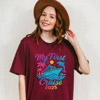 My First Cruise 2025 Gradient Dolphin - Vacation Unisex Crewneck T-Shirt Sweatshirt Hoodie