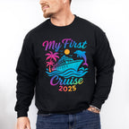 My First Cruise 2025 Gradient Dolphin - Vacation Unisex Crewneck T-Shirt Sweatshirt Hoodie