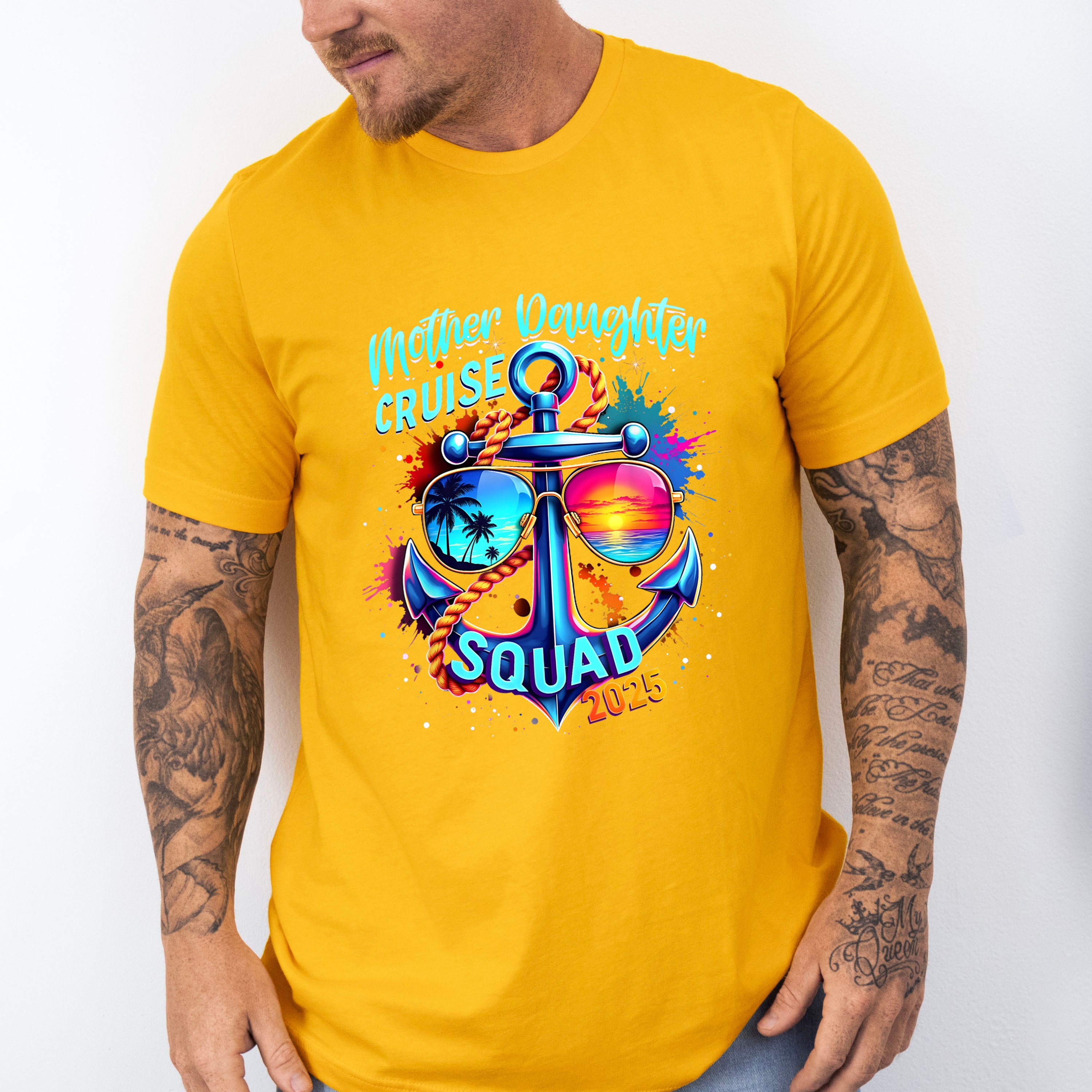 Mother Daughter Cruise Squad 2025 Blue Design - Vacation Unisex Crewneck T-Shirt Sweatshirt Hoodie