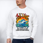 Aw Ship It's A Family Trip 2025 Sunset Design - Vacation Unisex Crewneck T-Shirt Sweatshirt Hoodie