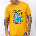 Aw Ship It's A Family Trip 2025 B&W - Vacation Unisex Crewneck T-Shirt Sweatshirt Hoodie