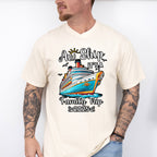 Aw Ship It's A Family Trip 2025 B&W - Vacation Unisex Crewneck T-Shirt Sweatshirt Hoodie