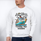 Aw Ship It's A Family Trip 2025 B&W - Vacation Unisex Crewneck T-Shirt Sweatshirt Hoodie