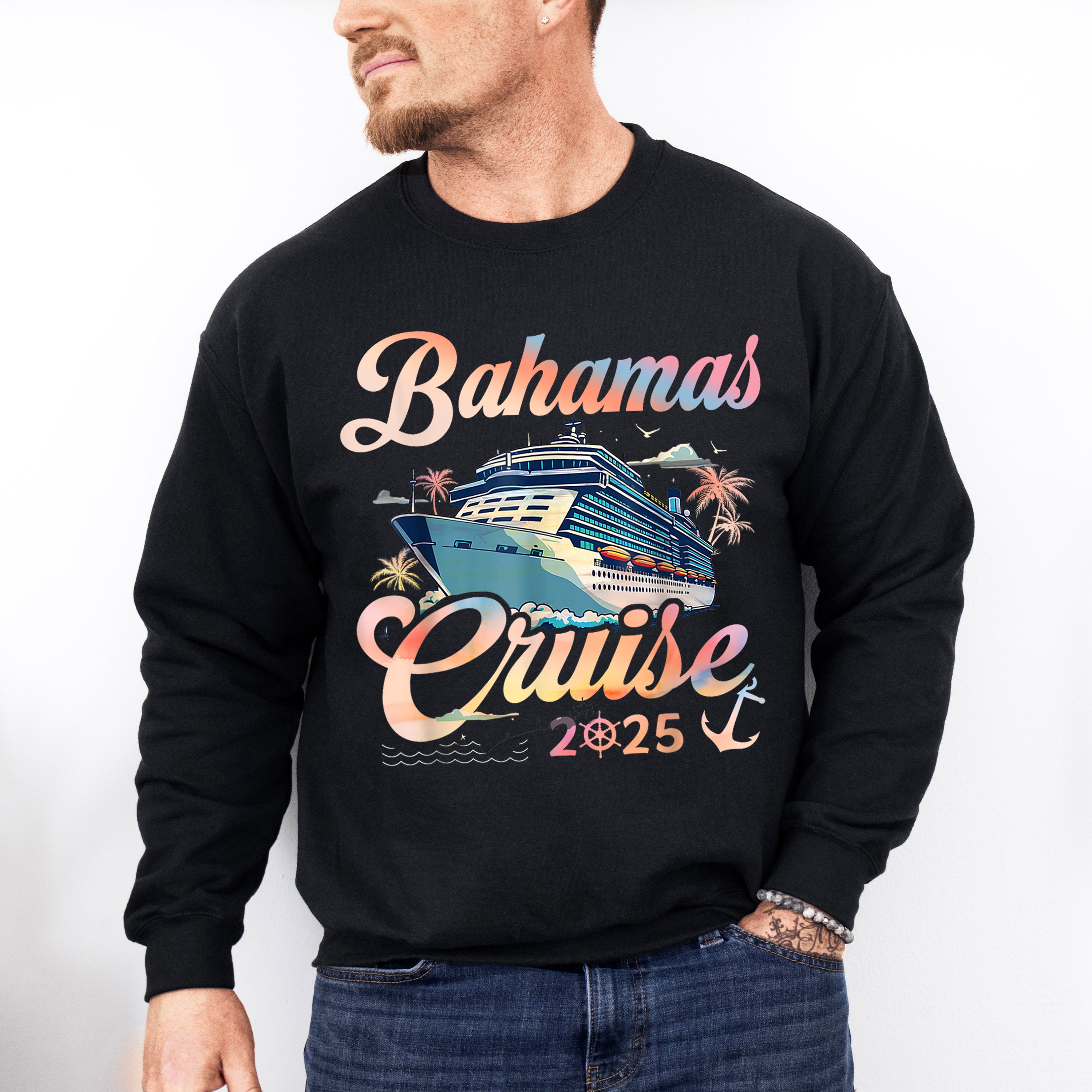 Bahamas Cruise 2025 - Vacation Unisex Crewneck T-Shirt Sweatshirt Hoodie