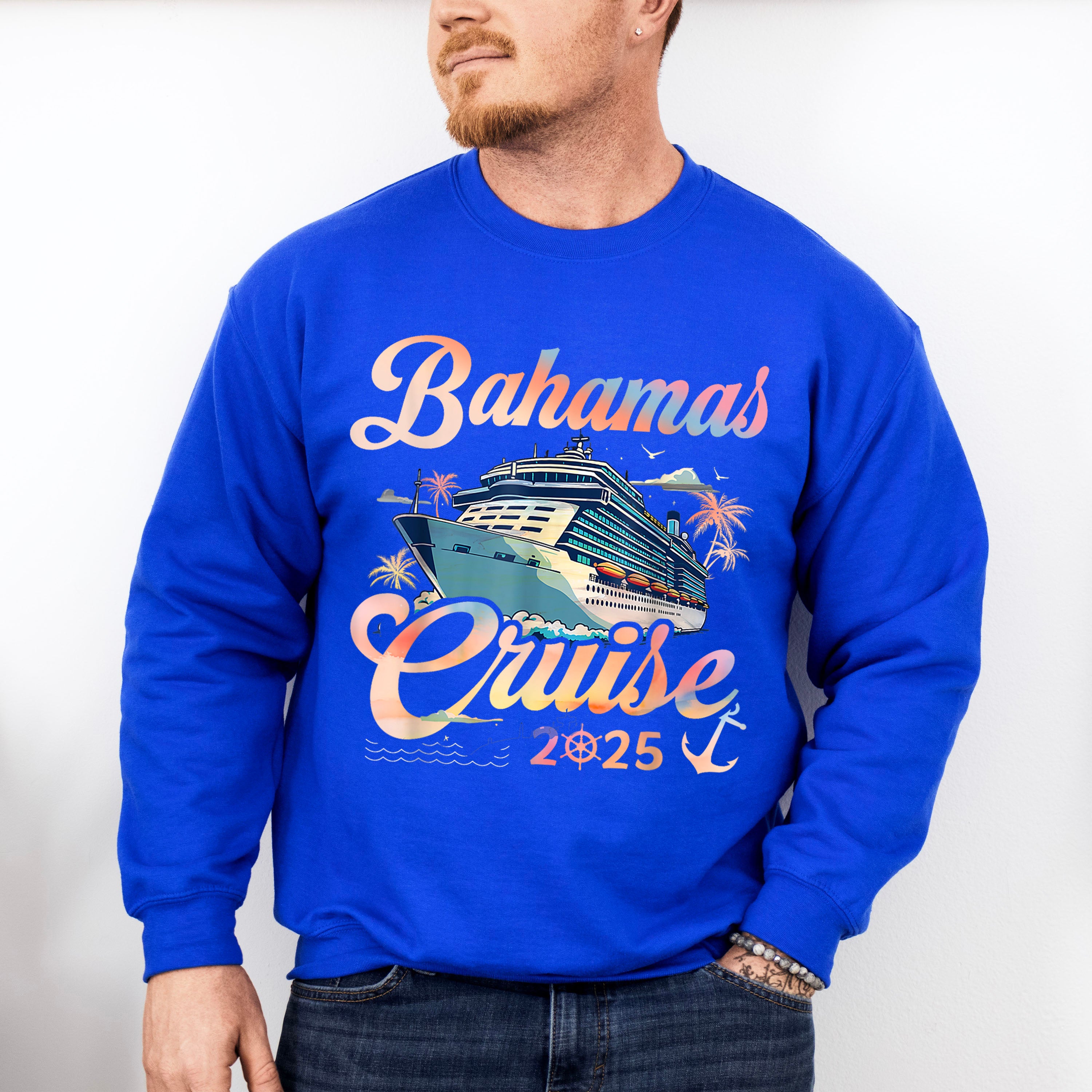 Bahamas Cruise 2025 - Vacation Unisex Crewneck T-Shirt Sweatshirt Hoodie