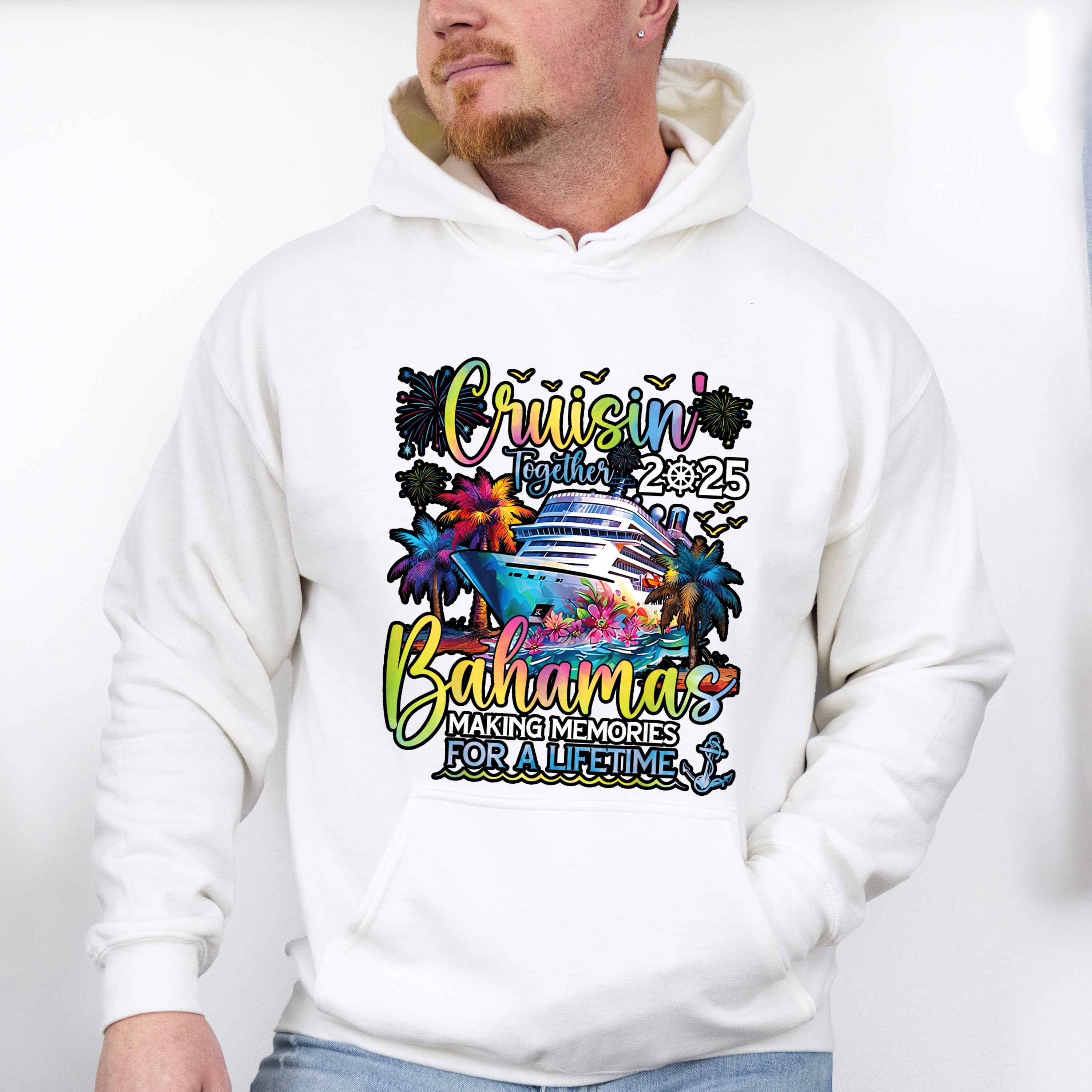Cruisin' Together 2025 Bahamas Design - Vacation Unisex Crewneck T-Shirt Sweatshirt Hoodie