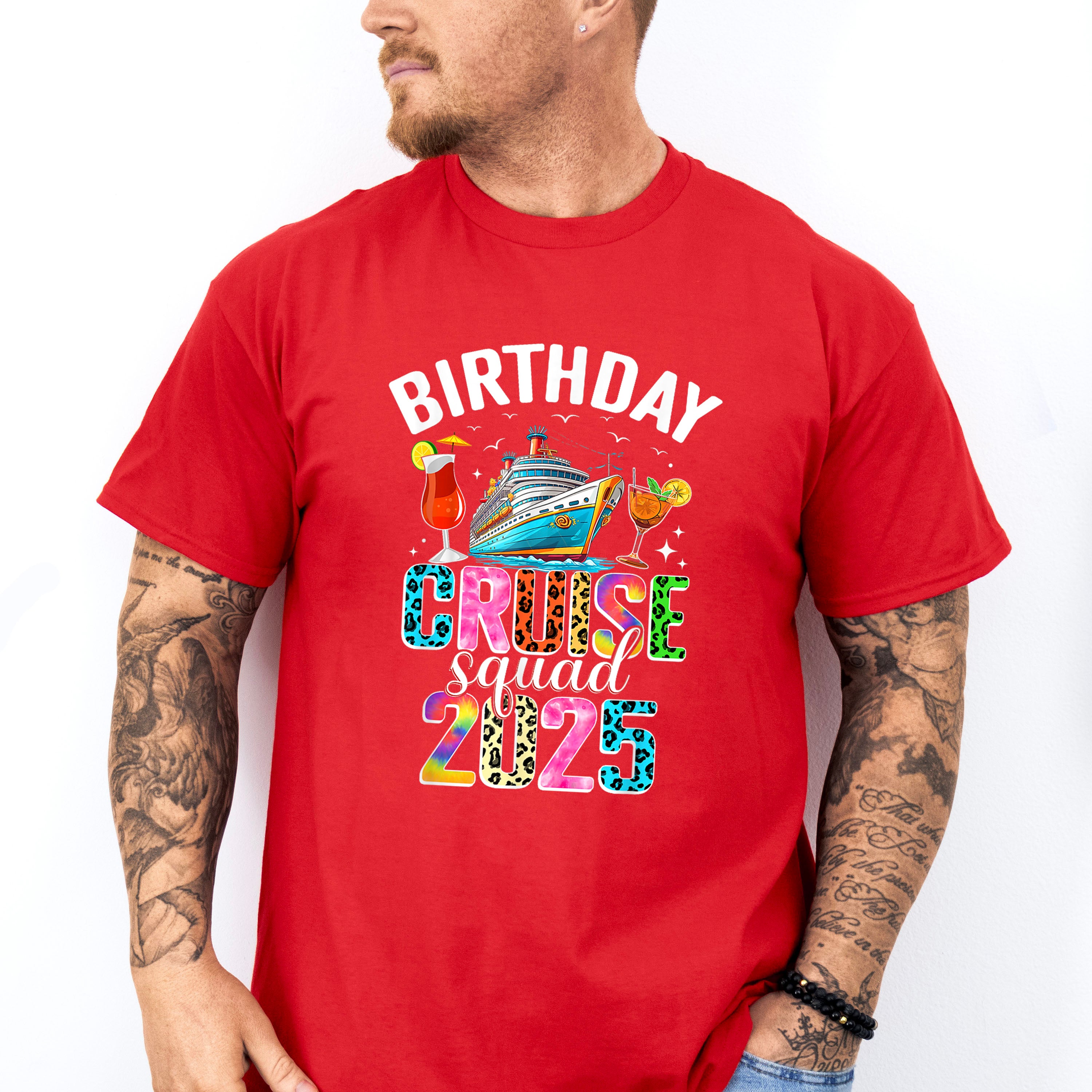 Birthday Cruise Squad 2025 Design - Vacation Unisex Crewneck T-Shirt Sweatshirt Hoodie