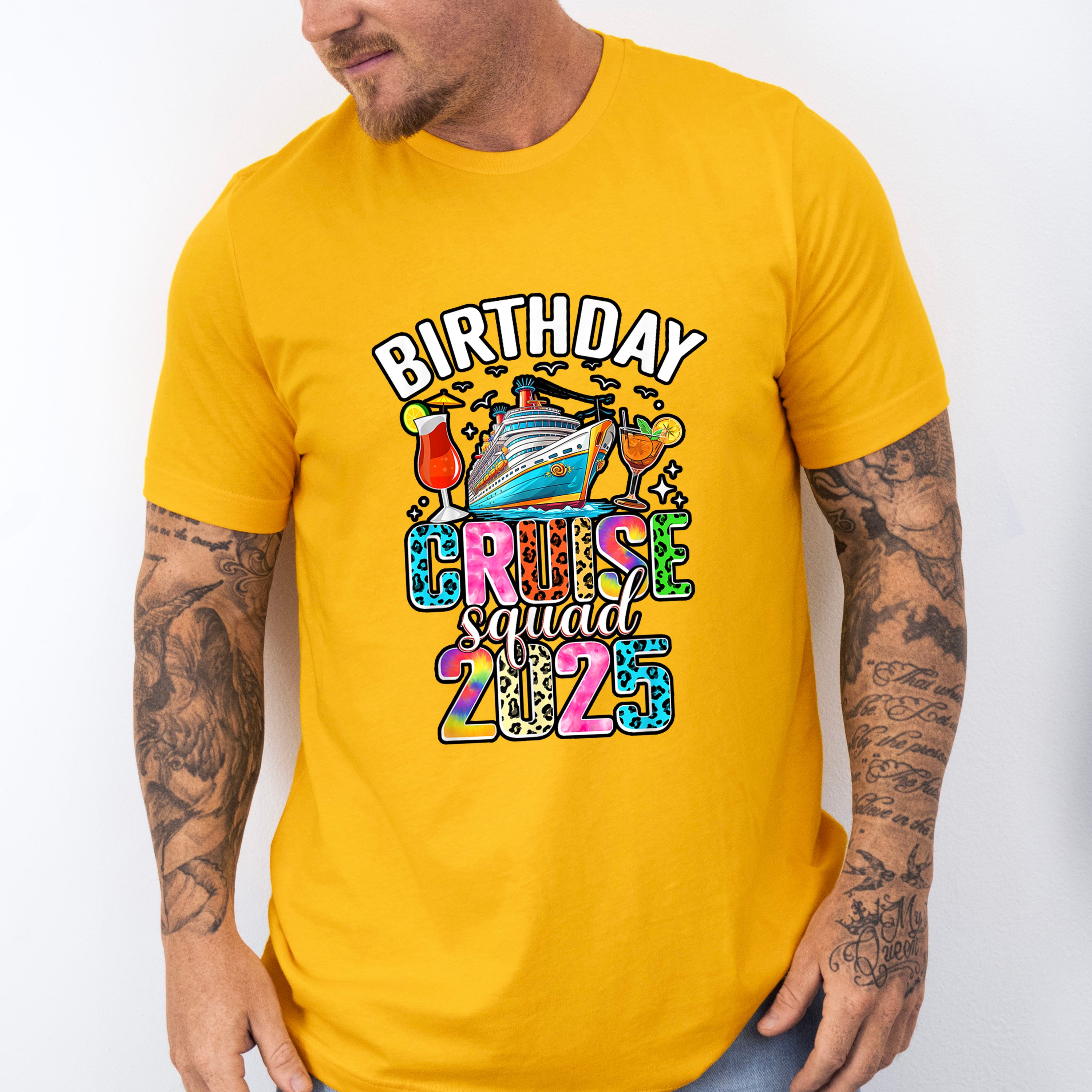 Birthday Cruise Squad 2025 Design - Vacation Unisex Crewneck T-Shirt Sweatshirt Hoodie