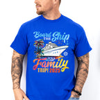 Board The Ship It's A Family Trip 2025 White Ship - Vacation Unisex Crewneck T-Shirt Sweatshirt Hoodie