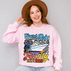 Board The Ship It's A Family Trip 2025 White Ship - Vacation Unisex Crewneck T-Shirt Sweatshirt Hoodie