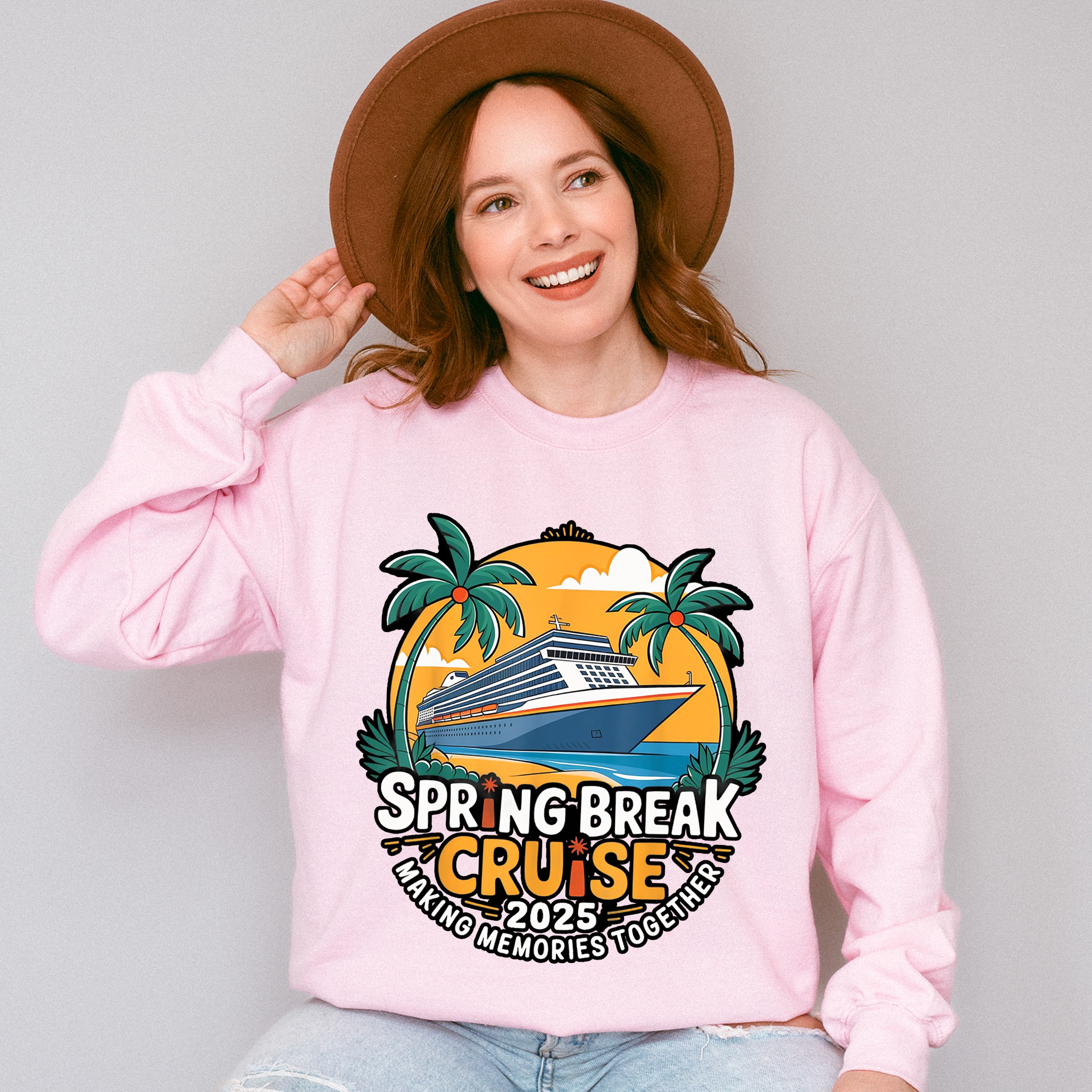Spring Break Cruise 2025 Making Memories Together - Vacation Unisex Crewneck T-Shirt Sweatshirt Hoodie