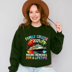 Family Cruise 2025 Red And Green Trees - Vacation Unisex Crewneck T-Shirt Sweatshirt Hoodie