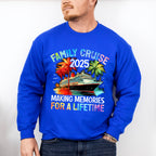 Family Cruise 2025 Red And Green Trees - Vacation Unisex Crewneck T-Shirt Sweatshirt Hoodie