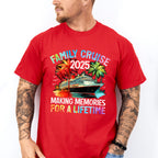 Family Cruise 2025 Red And Green Trees - Vacation Unisex Crewneck T-Shirt Sweatshirt Hoodie