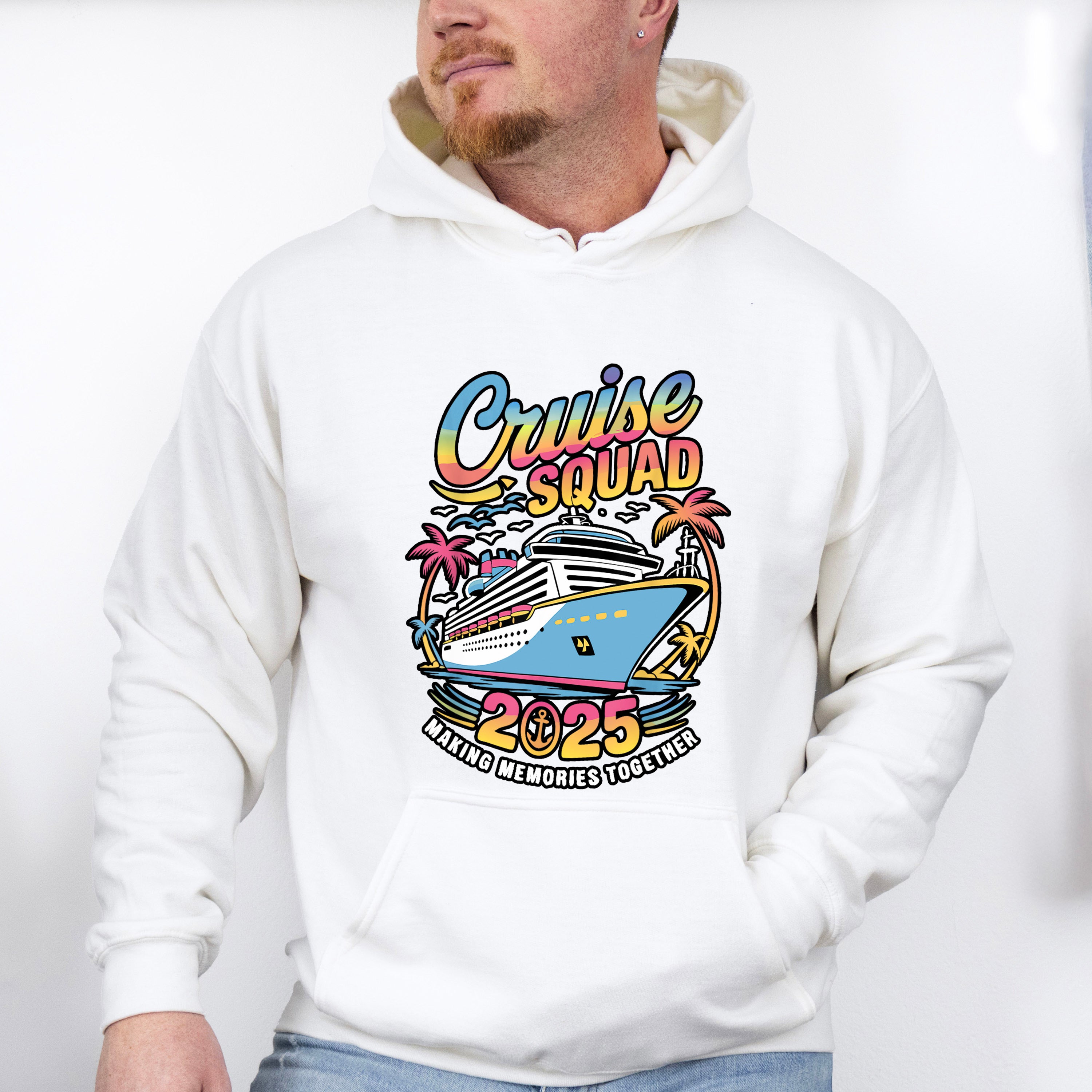 Cruise Squad 2025 Colorful Trees - Vacation Unisex Crewneck T-Shirt Sweatshirt Hoodie