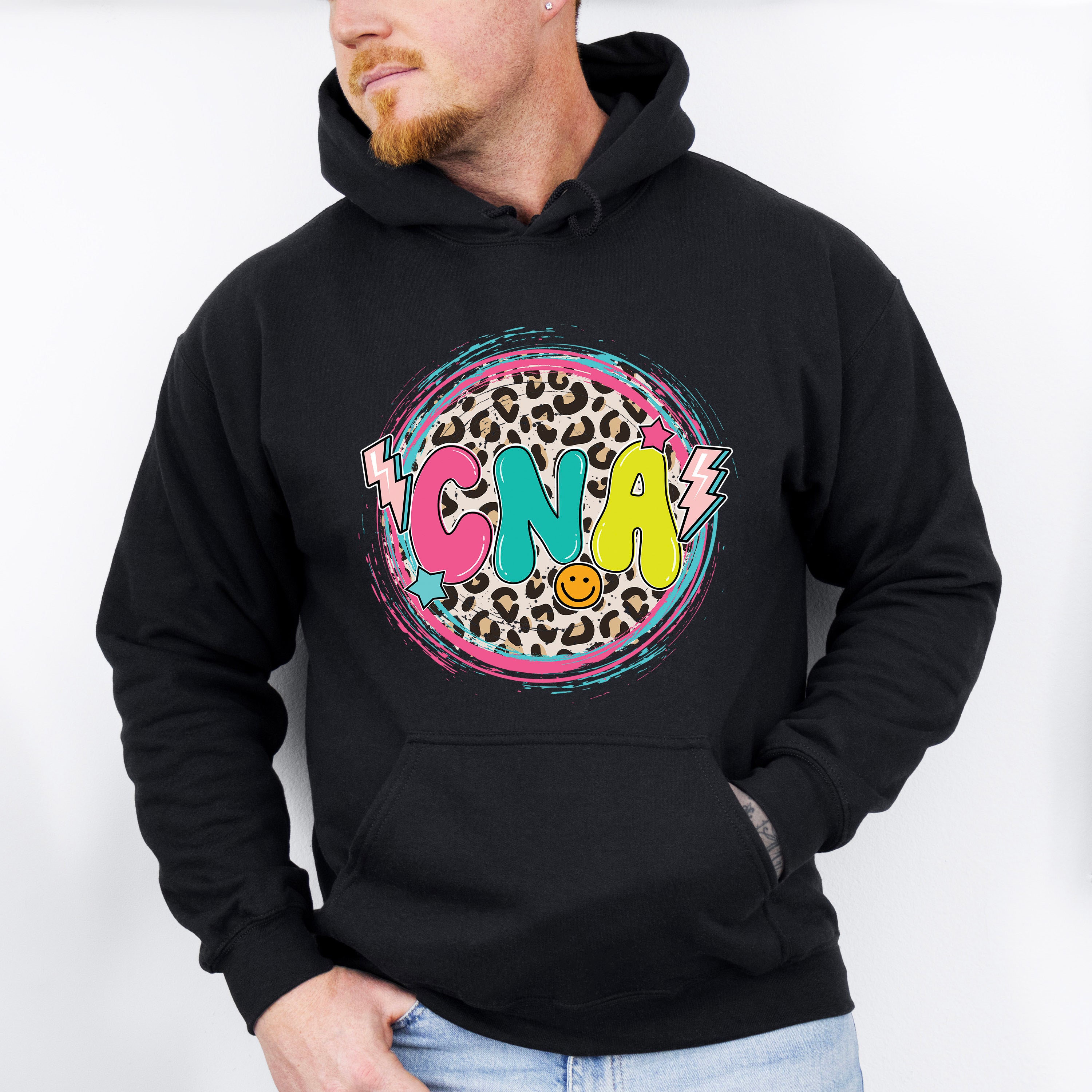 CNA Leopard Lightning Design - CNA Unisex Crewneck T-Shirt Sweatshirt Hoodie