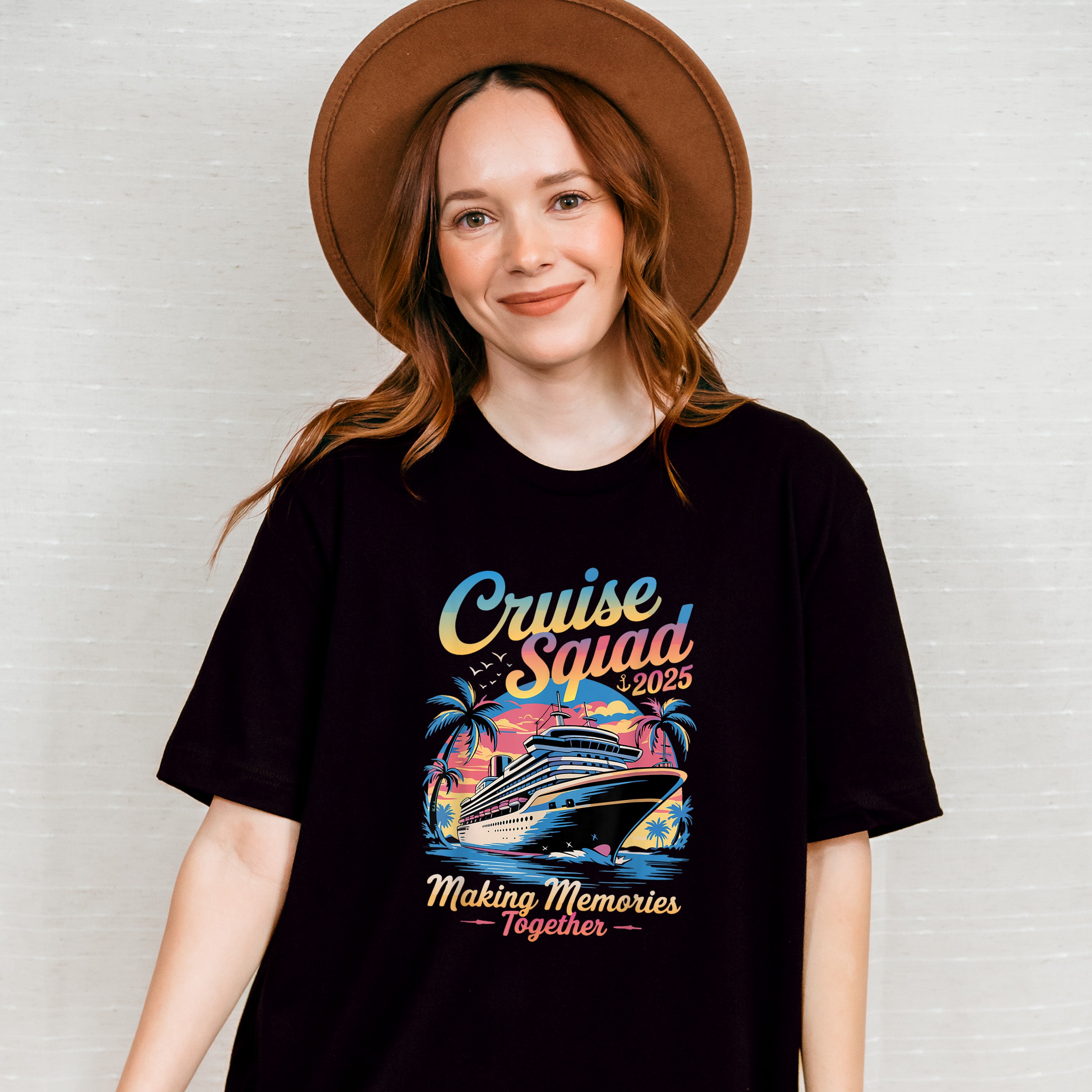 Cruise Squad 2025 Sunset Design - Vacation Unisex Crewneck T-Shirt Sweatshirt Hoodie