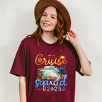 Cruise Squad 2025 Yellow & Blue - Vacation Unisex Crewneck T-Shirt Sweatshirt Hoodie