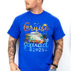 Cruise Squad 2025 Yellow & Blue - Vacation Unisex Crewneck T-Shirt Sweatshirt Hoodie