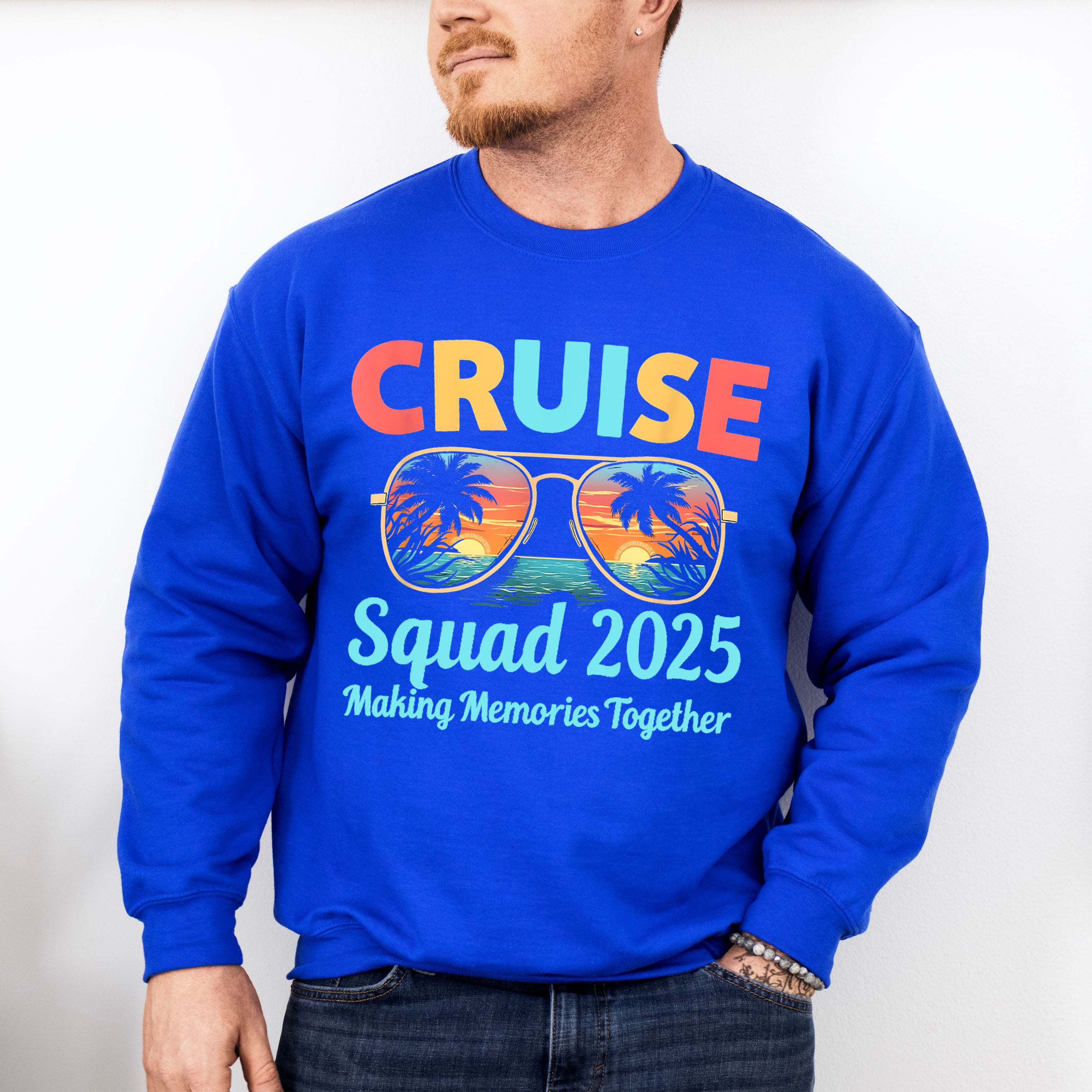 Cruise Squad 2025 Sunglasses - Vacation Unisex Crewneck T-Shirt Sweatshirt Hoodie