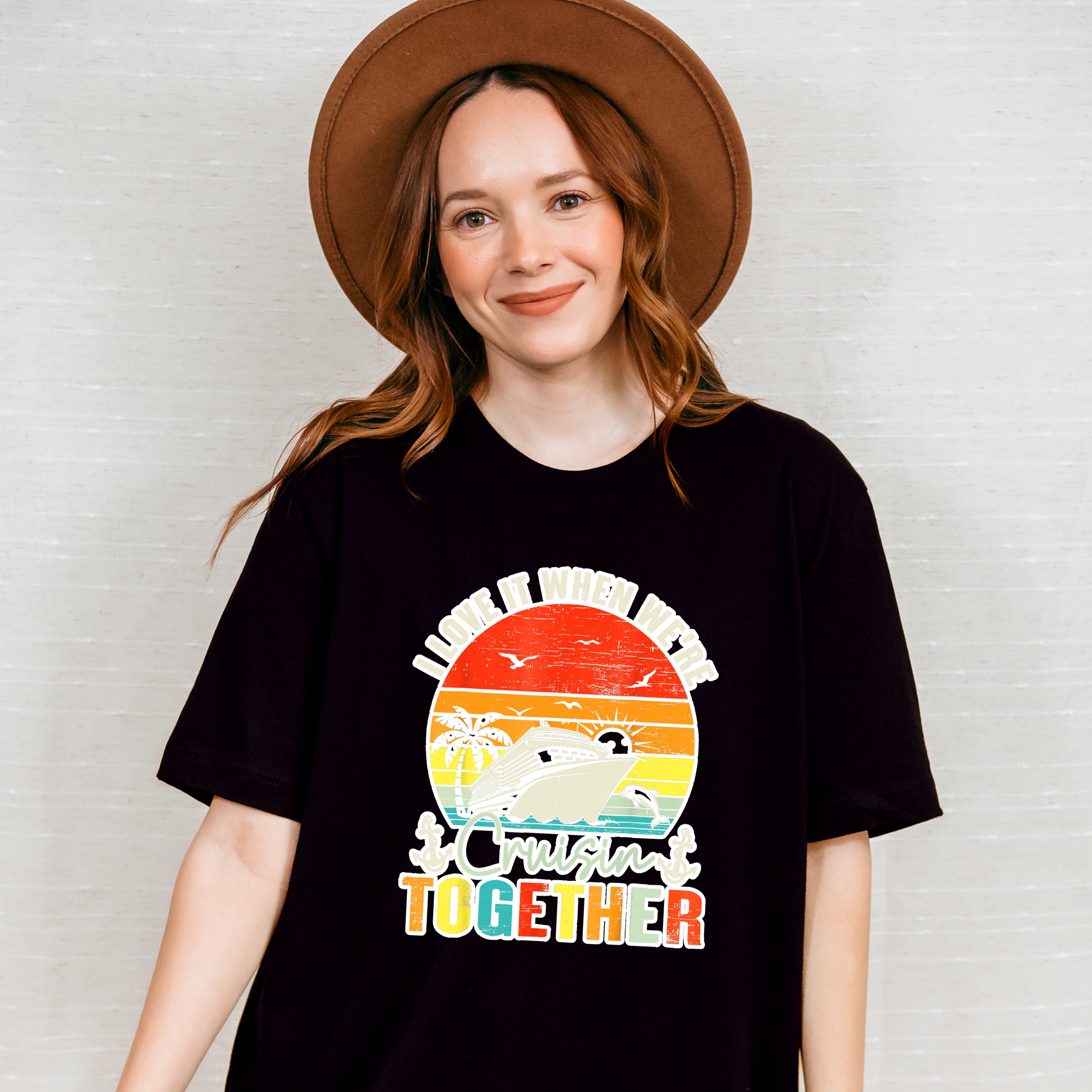 I Love It When We're Cruisin Together Sunset - Vacation Unisex Crewneck T-Shirt Sweatshirt Hoodie