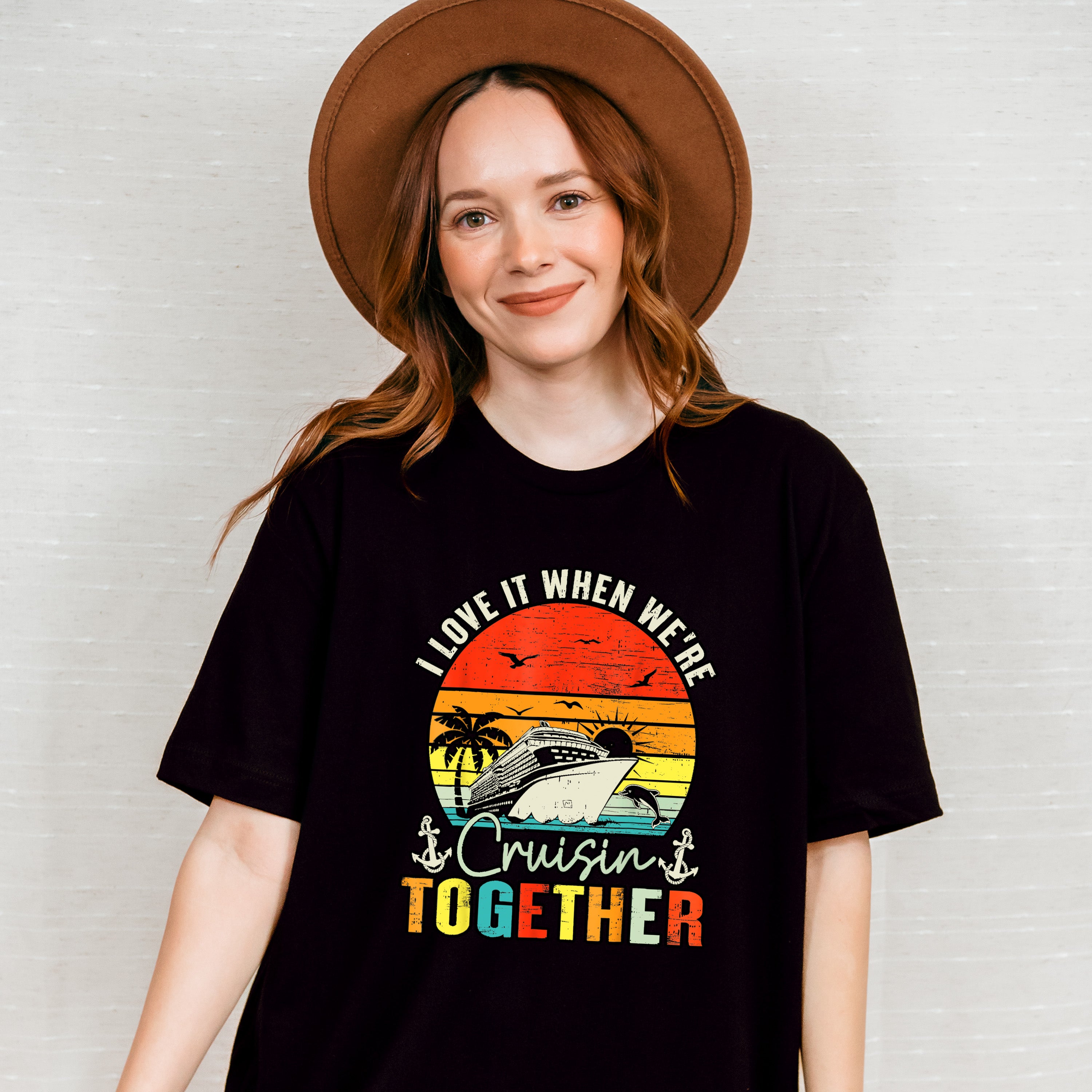 I Love It When We're Cruisin Together Sunset - Vacation Unisex Crewneck T-Shirt Sweatshirt Hoodie