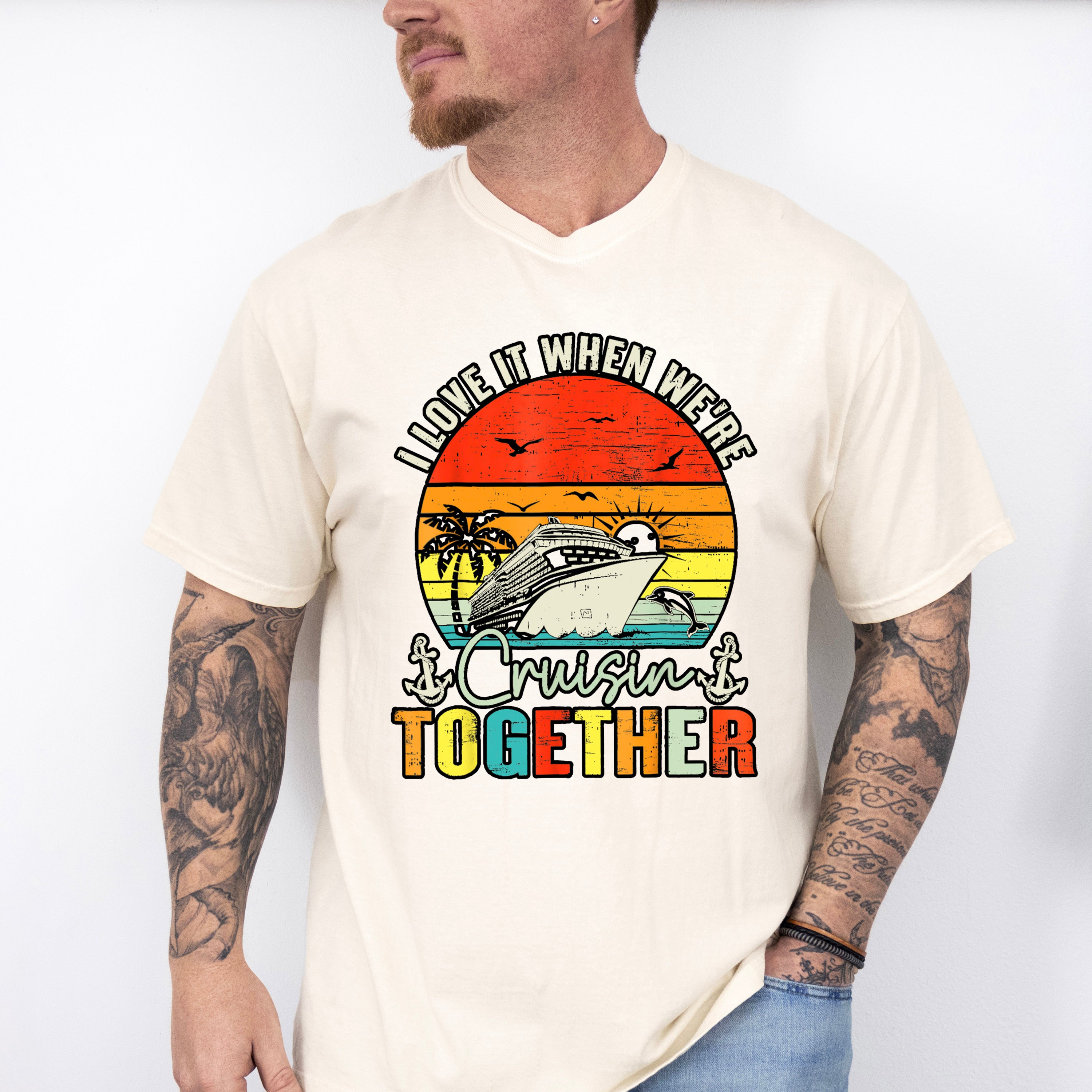 I Love It When We're Cruisin Together Sunset - Vacation Unisex Crewneck T-Shirt Sweatshirt Hoodie