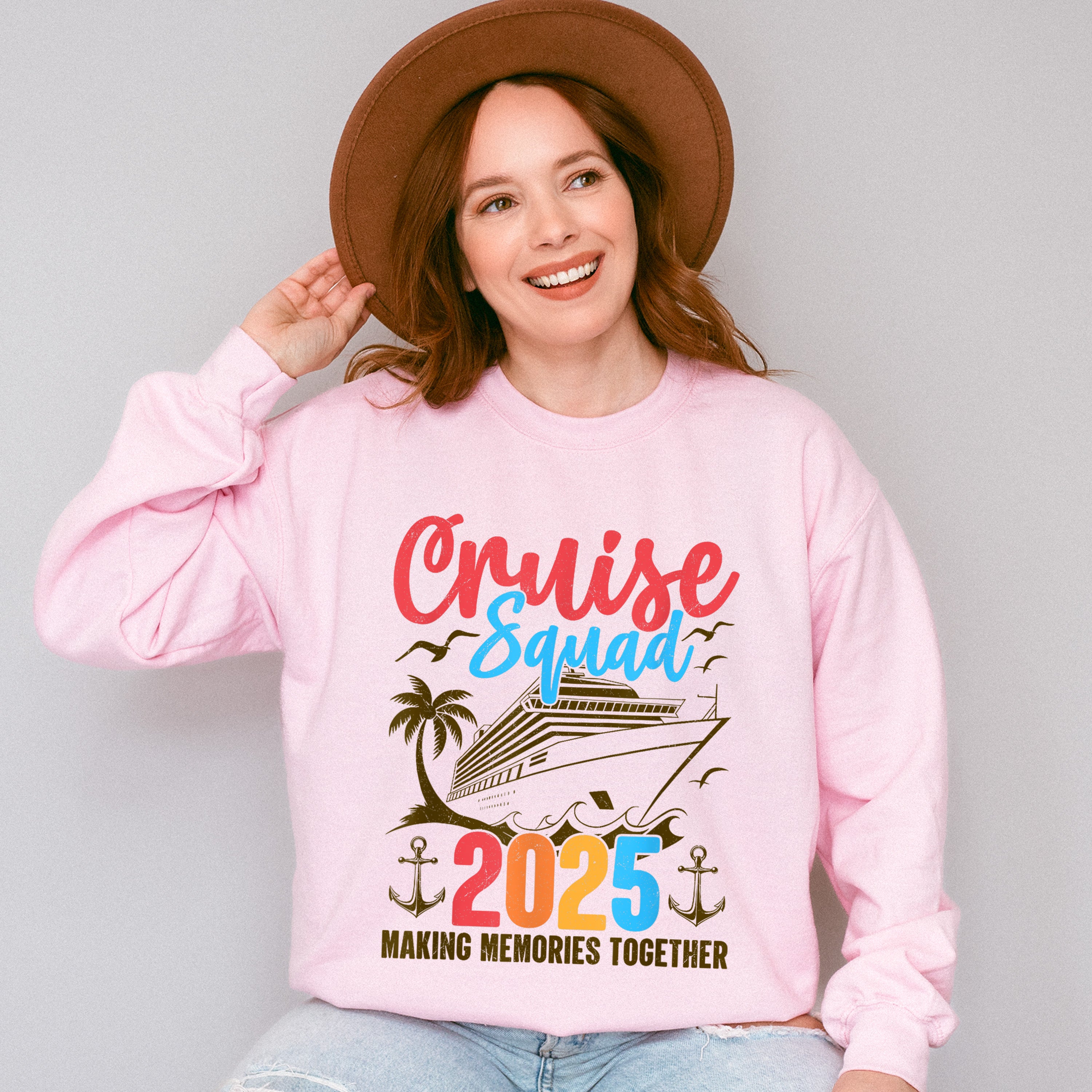 Cruise Squad 2025 Gold Design - Vacation Unisex Crewneck T-Shirt Sweatshirt Hoodie