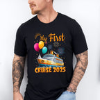 My First Cruise 2025 Balloons - Vacation Unisex Crewneck T-Shirt Sweatshirt Hoodie