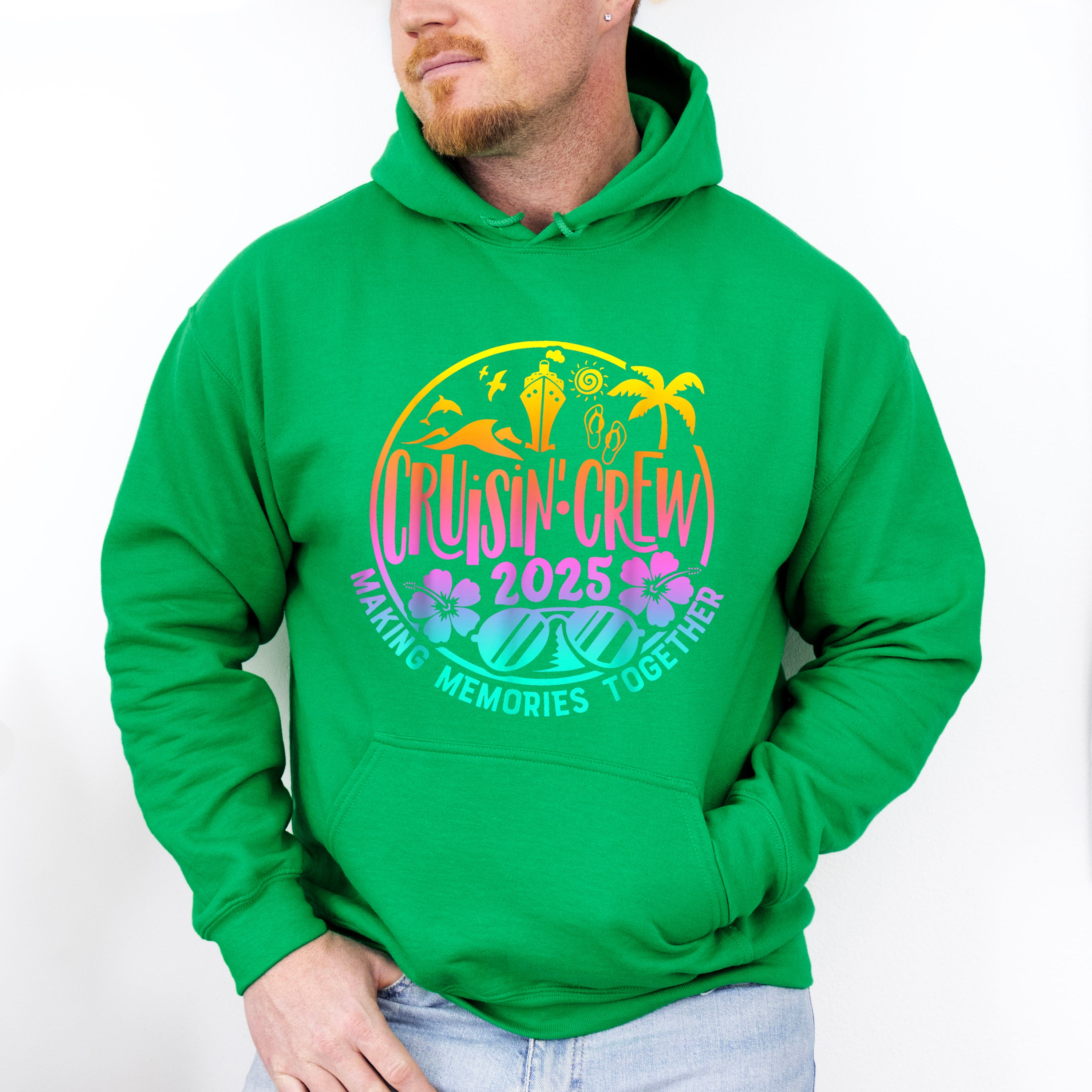 Cruisin' Crew 2025 Circular Design - Vacation Unisex Crewneck T-Shirt Sweatshirt Hoodie