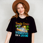 Family Cruise 2025 Trees And Sunset - Vacation Unisex Crewneck T-Shirt Sweatshirt Hoodie