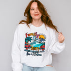 Family Cruise 2025 Red Flowers - Vacation Unisex Crewneck T-Shirt Sweatshirt Hoodie