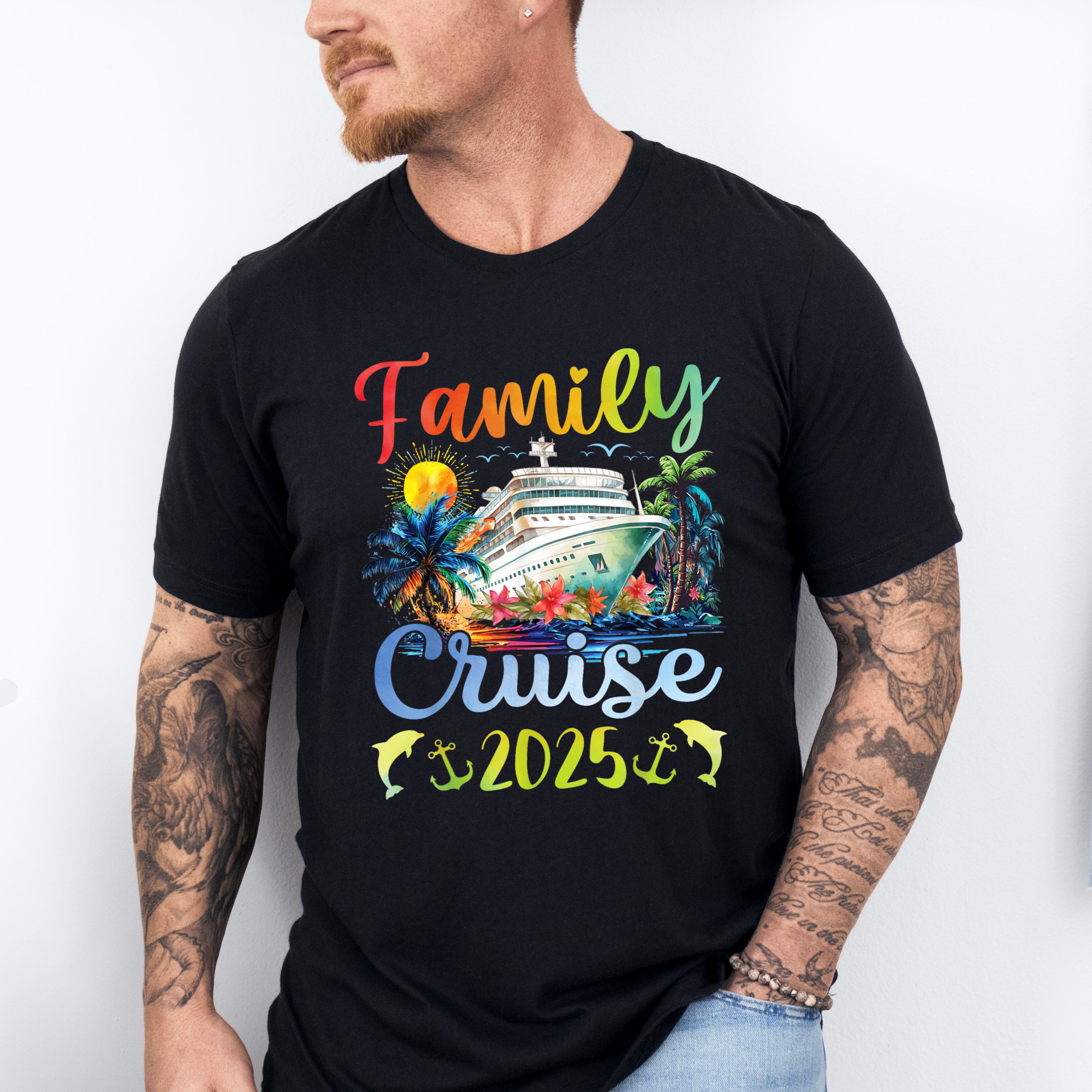 Family Cruise 2025 Flowers &amp; Trees - Vacation Unisex Crewneck T-Shirt Sweatshirt Hoodie