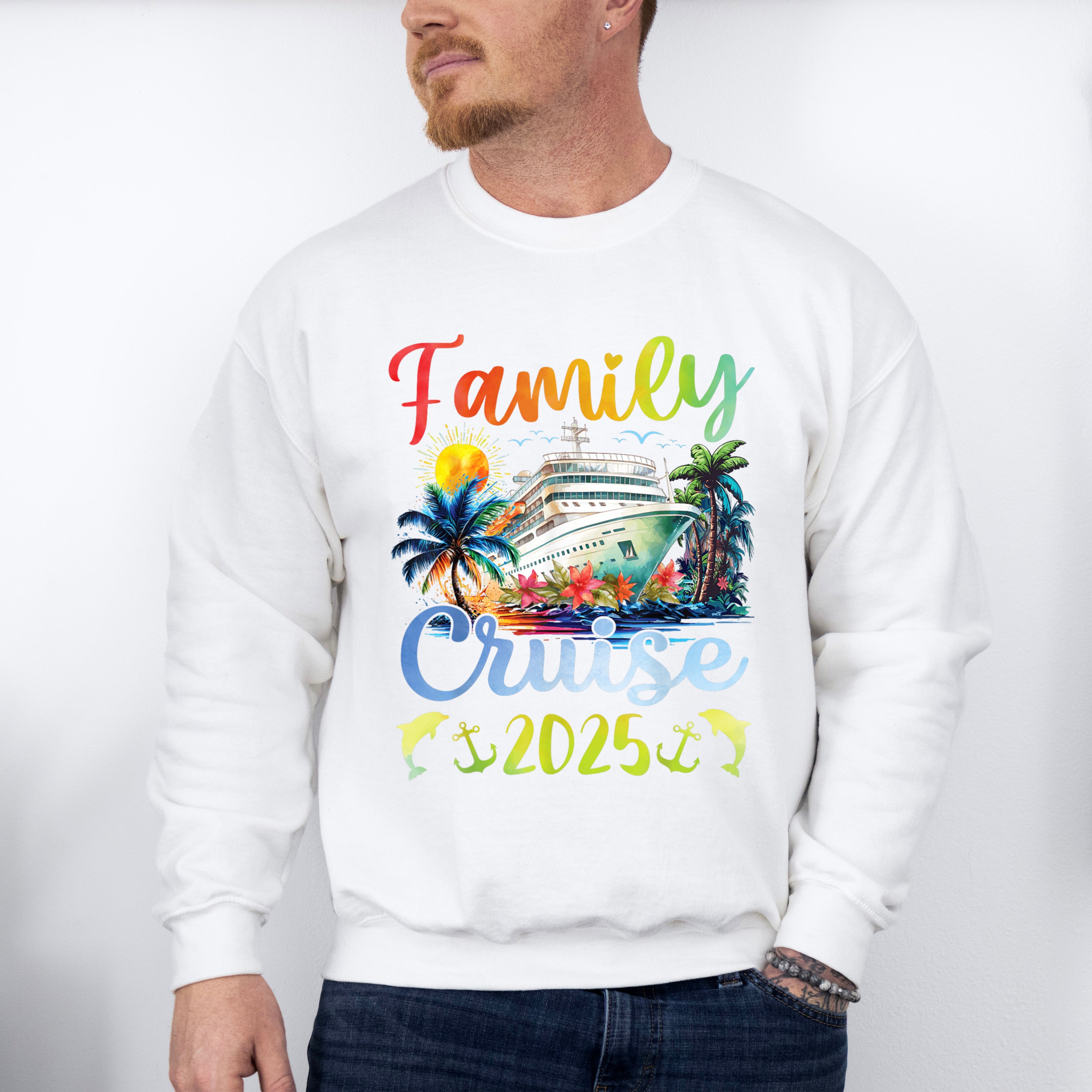 Family Cruise 2025 Flowers &amp; Trees - Vacation Unisex Crewneck T-Shirt Sweatshirt Hoodie